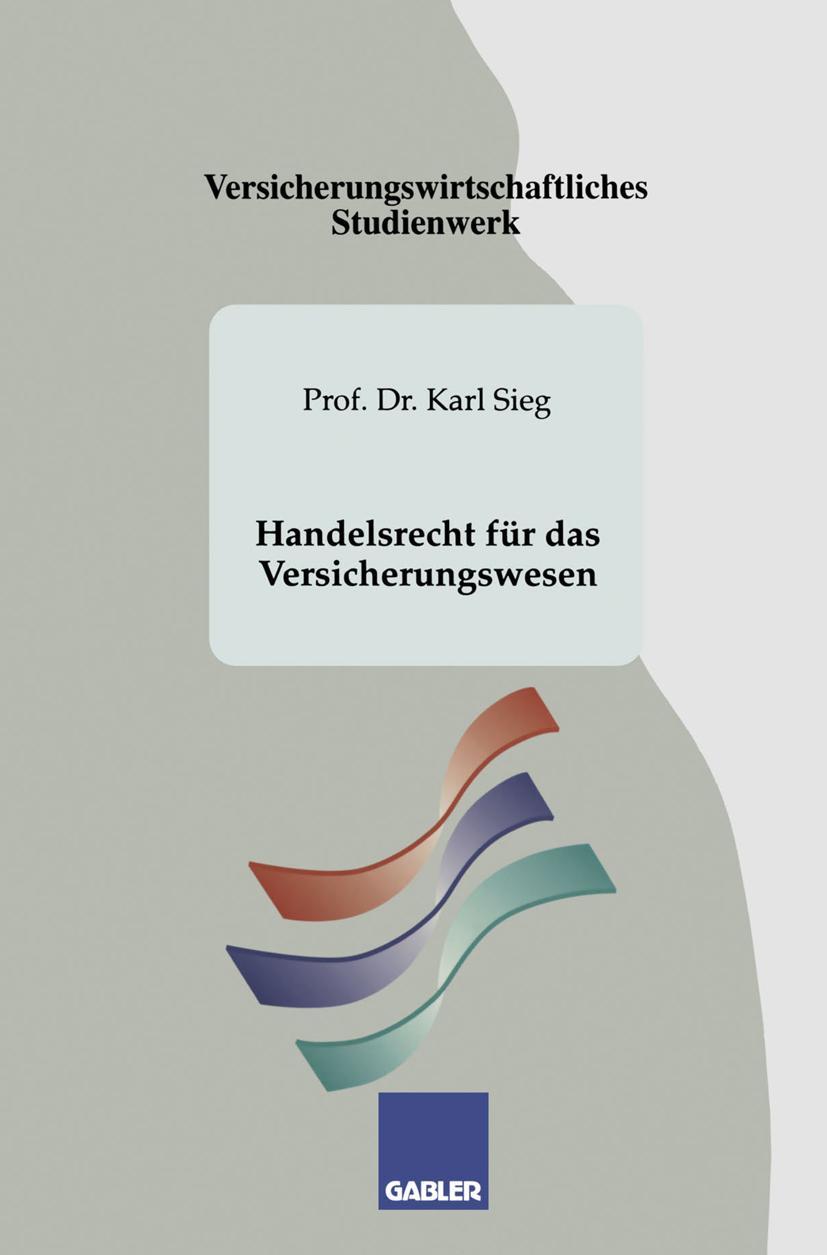 Vorderes Coverbild Handelsrecht für das Versicherungswesen