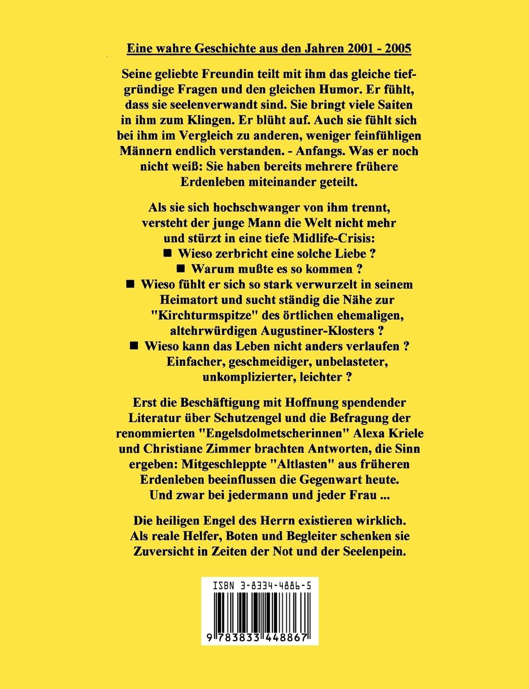 Rückseitencover Mönchsherz. Aufdeckung einer christlichen Reinkarnation