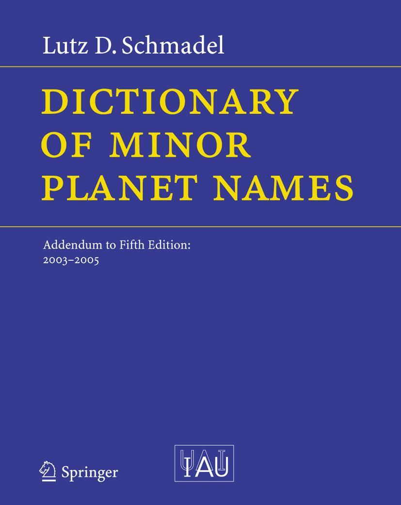 Vorderes Coverbild Dictionary of Minor Planet Names