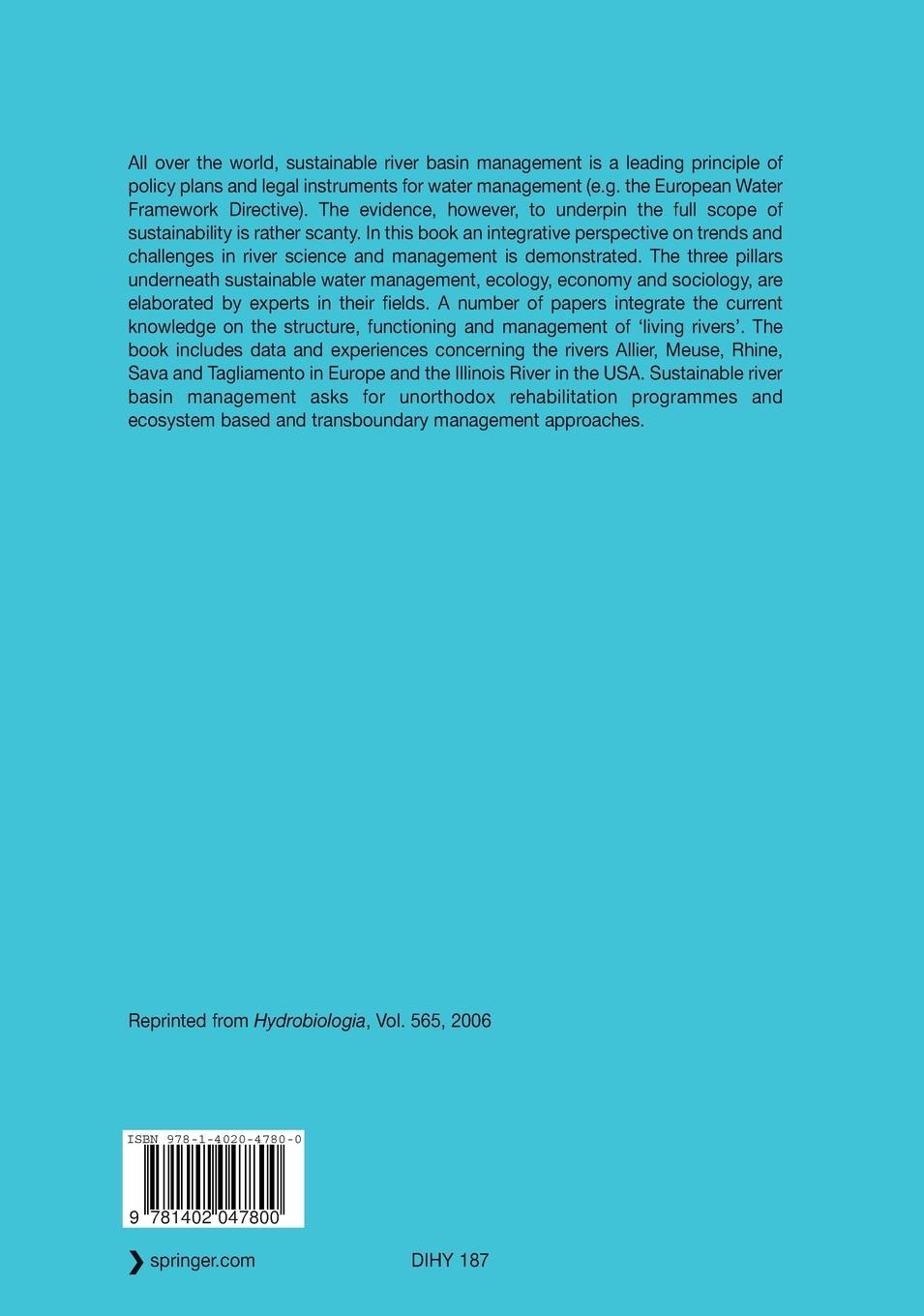 Rückseitencover Living Rivers: Trends and Challenges in Science and Management