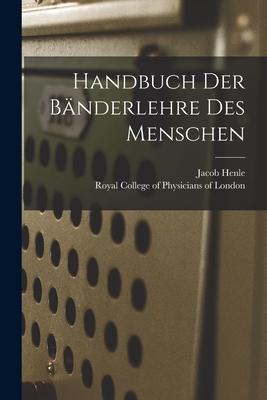 Vorderes Coverbild Handbuch Der Bänderlehre Des Menschen