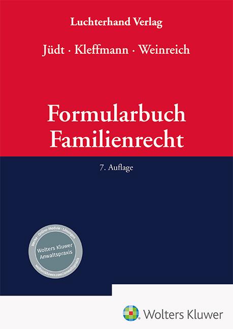 Vorderes Coverbild Formularbuch Familienrecht