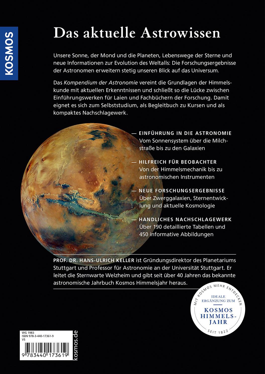 Rückseitencover Kompendium der Astronomie