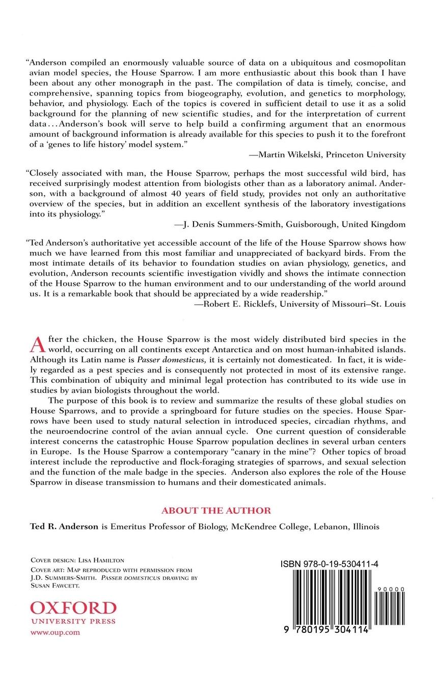 Rückseitencover Biology of the Ubiquitous House Sparrow