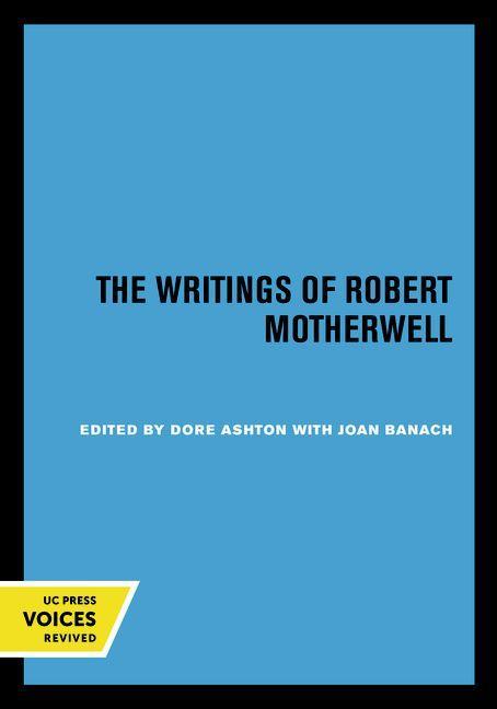 Vorderes Coverbild The Writings of Robert Motherwell