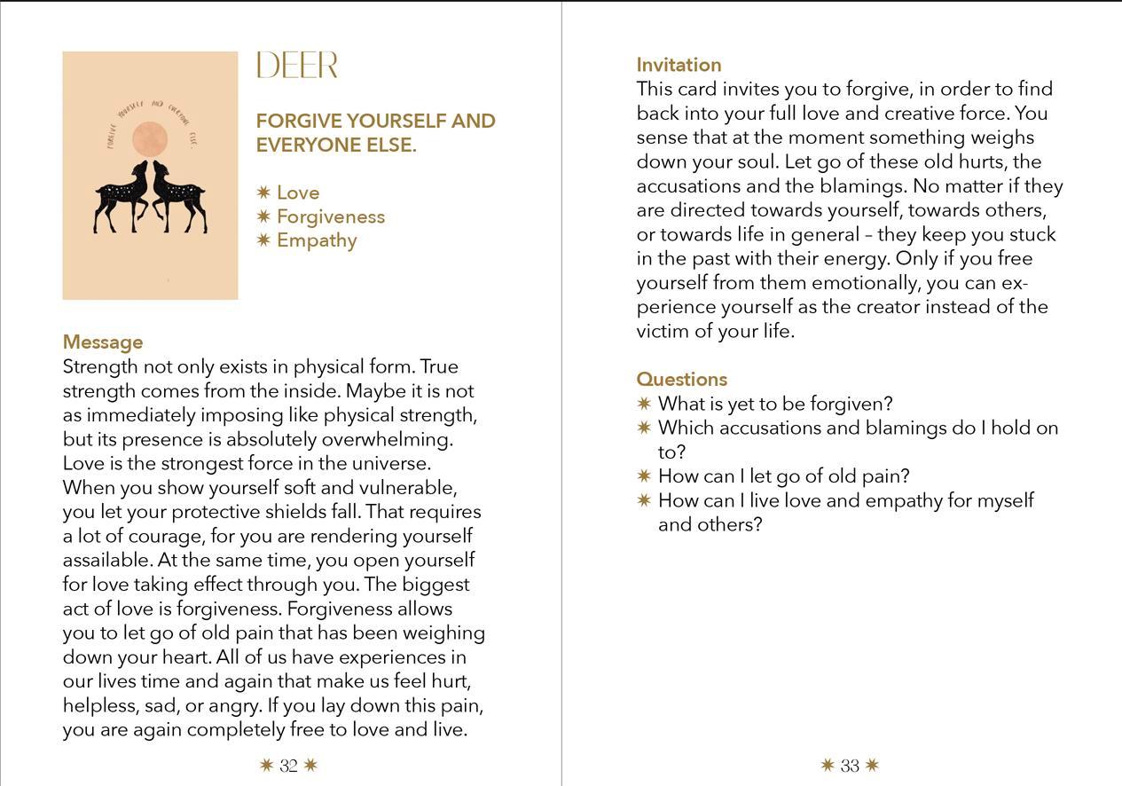 Beispielinhalt (Bild) Spiritual messages from your Animal Spirit
