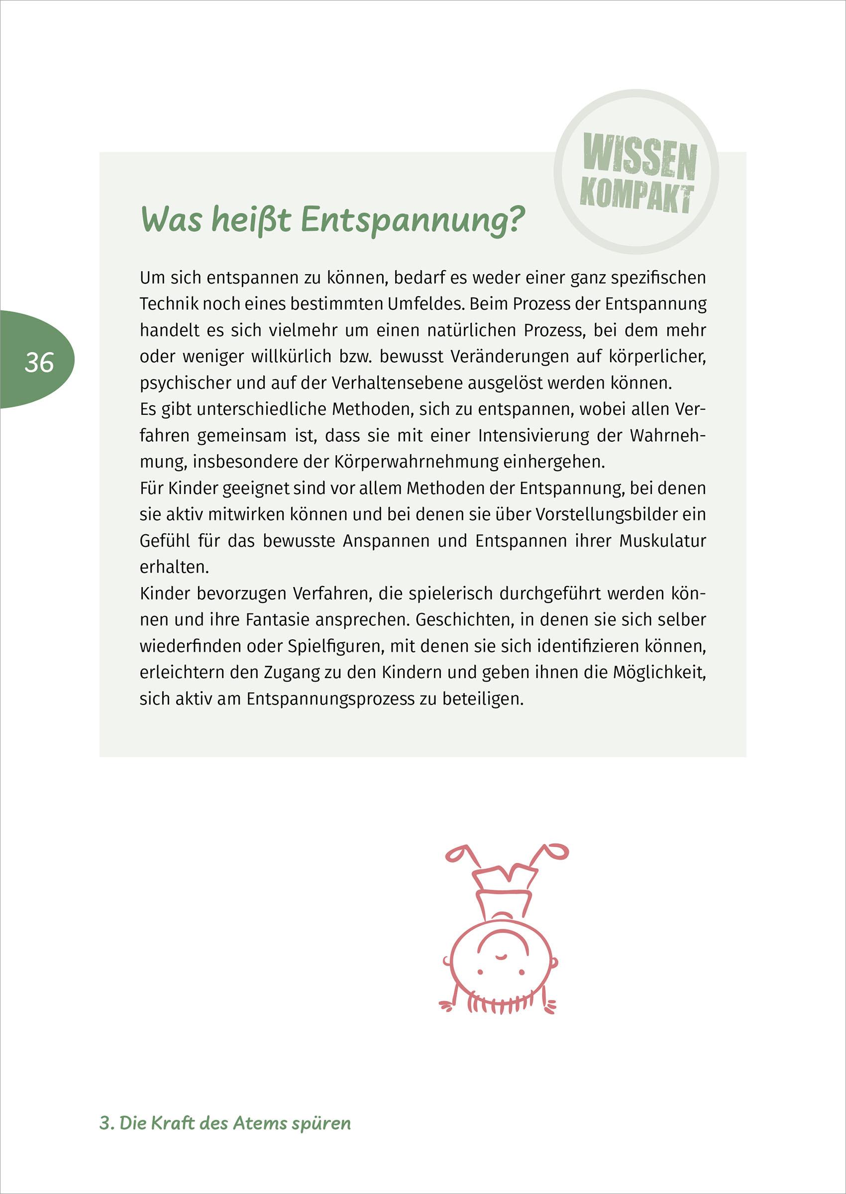 Beispielinhalt (Bild) Entspannung erleben in der Kita