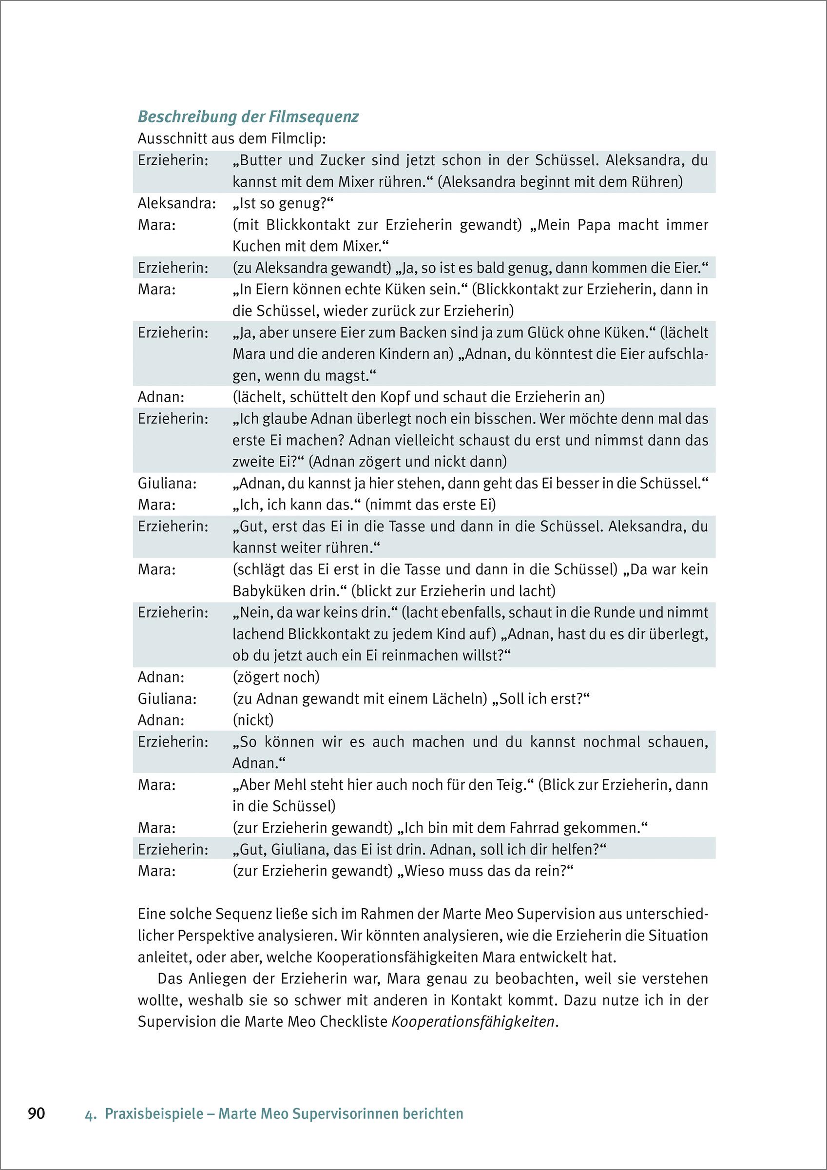 Beispielinhalt (Bild) Marte Meo