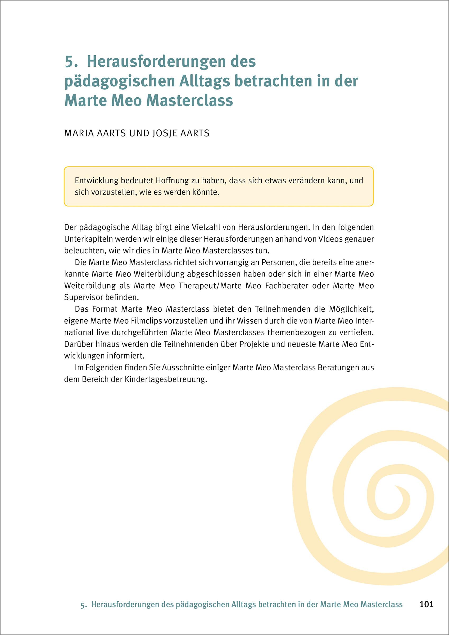 Beispielinhalt (Bild) Marte Meo