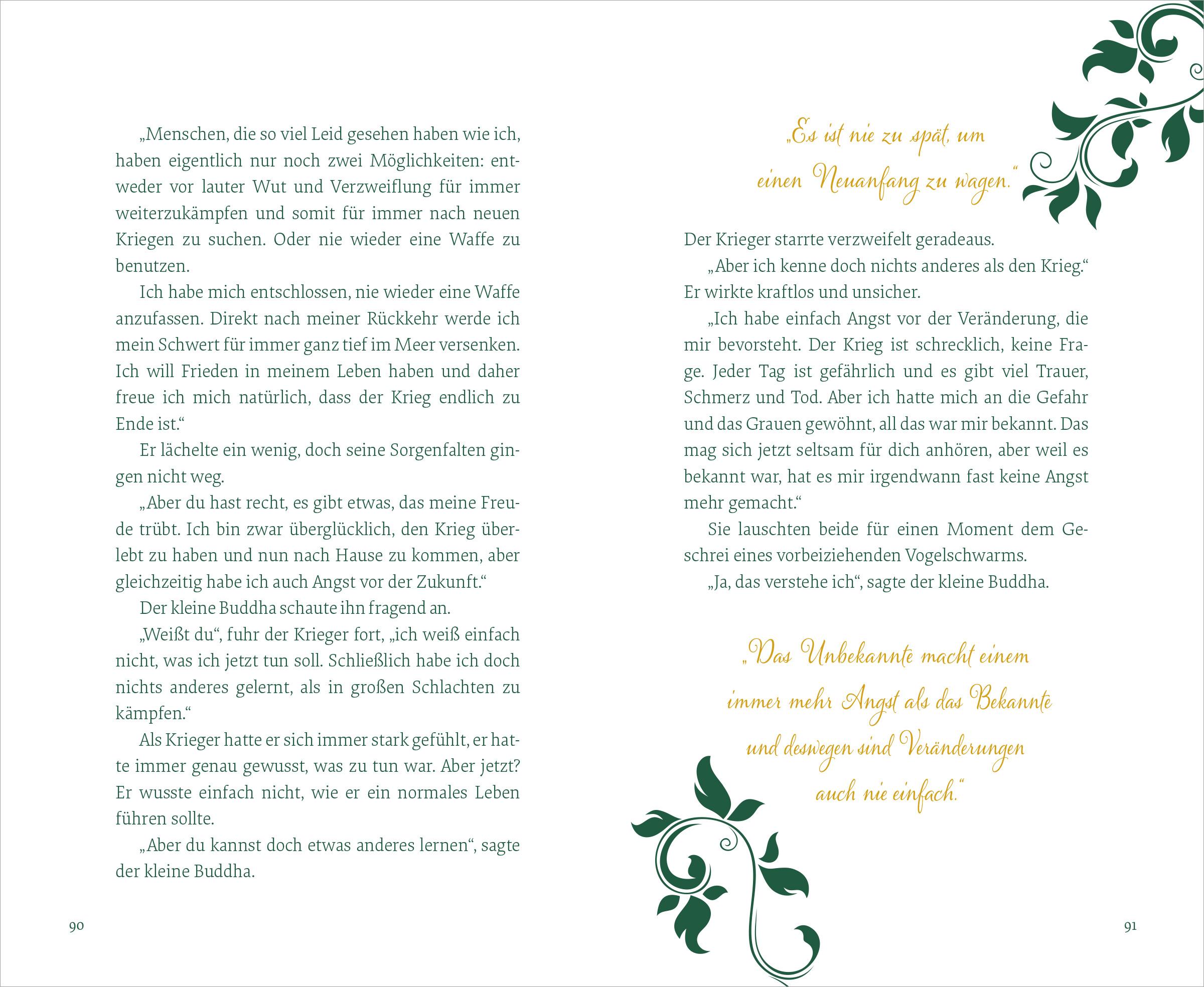 Beispielinhalt (Bild) Der kleine Buddha auf dem Weg zum Glück. Jubiläumsausgabe