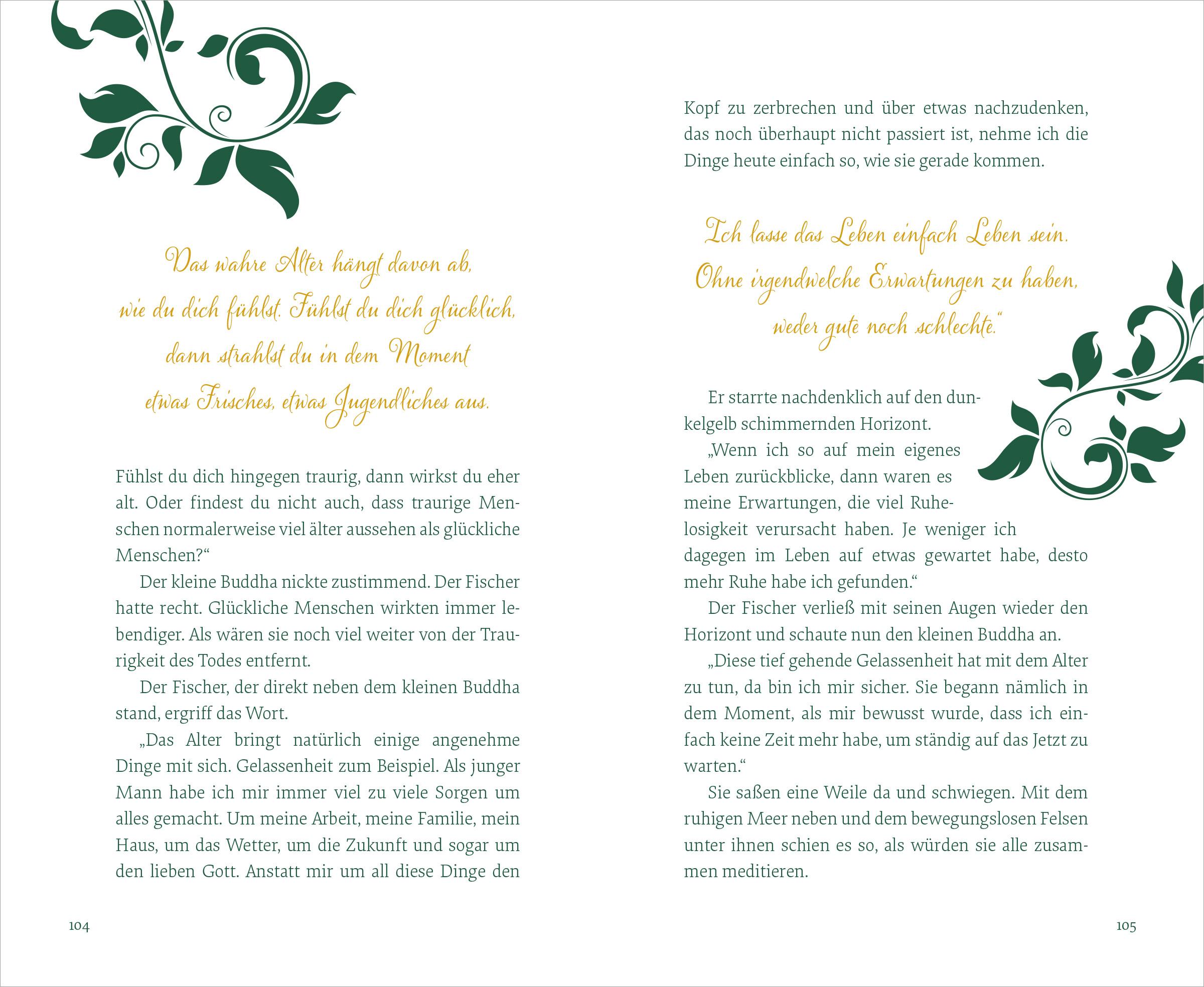 Beispielinhalt (Bild) Der kleine Buddha auf dem Weg zum Glück. Jubiläumsausgabe