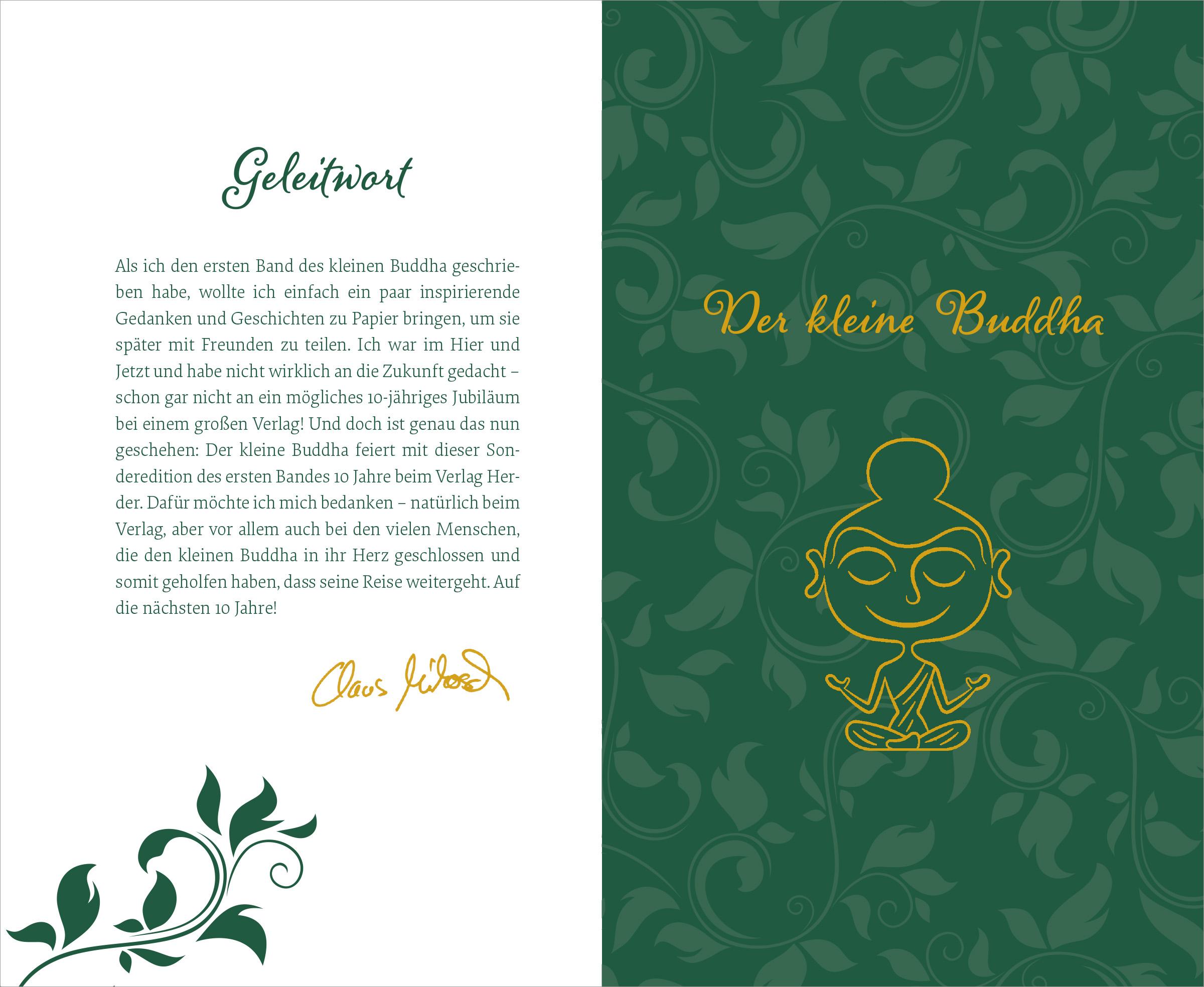 Beispielinhalt (Bild) Der kleine Buddha auf dem Weg zum Glück. Jubiläumsausgabe