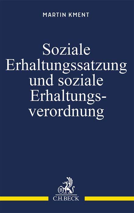 Vorderes Coverbild Soziale Erhaltungssatzung und soziale Erhaltungsverordnung
