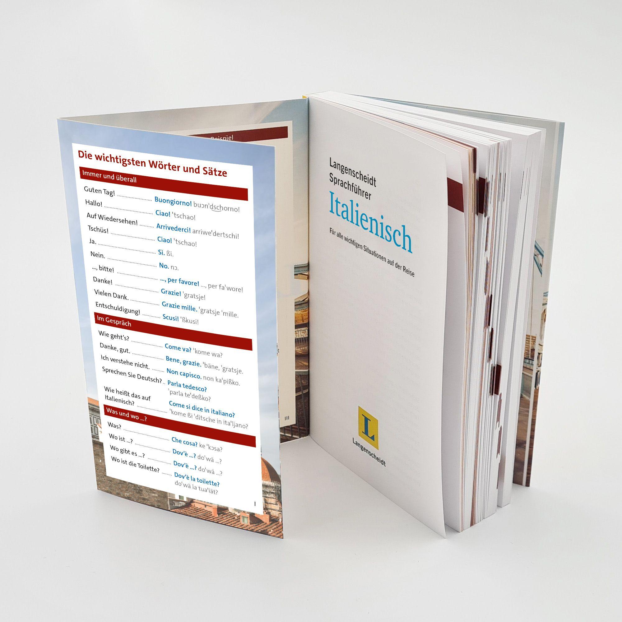 Beispielinhalt (Bild) Langenscheidt Sprachführer Italienisch