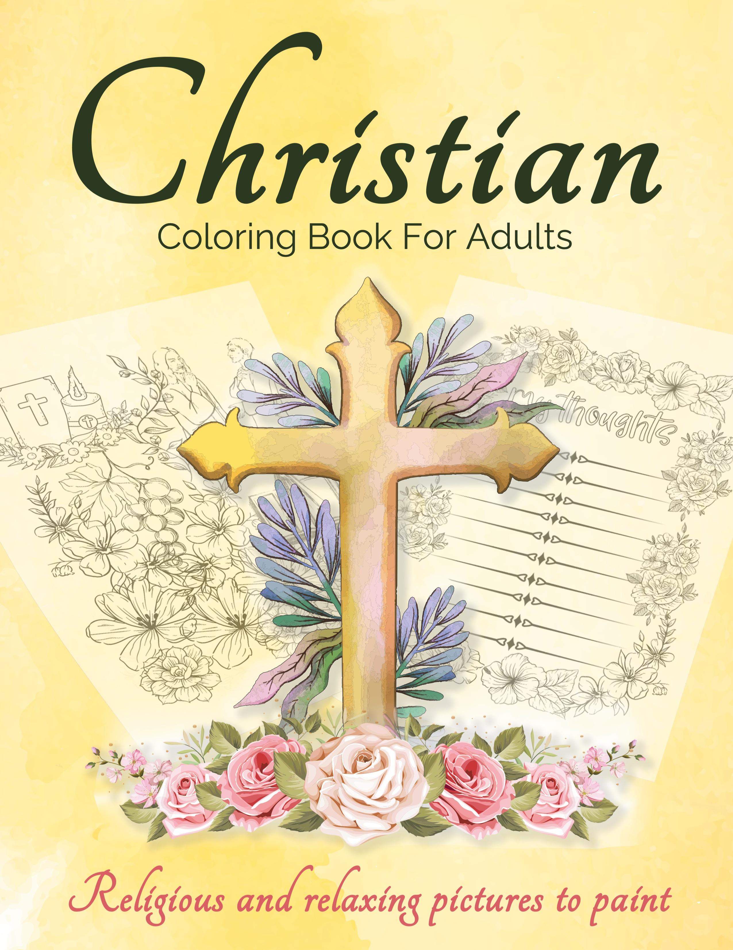Vorderes Coverbild Christian Coloring Book For Adults And Teens