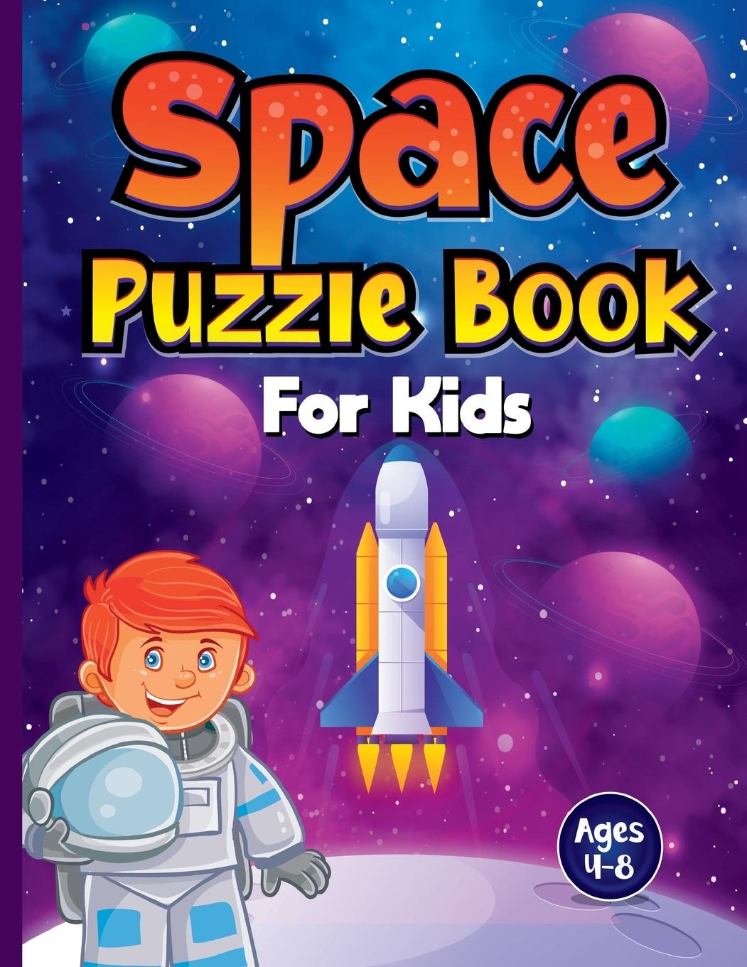 Vorderes Coverbild Space Puzzle Book for Kids Ages 4-8