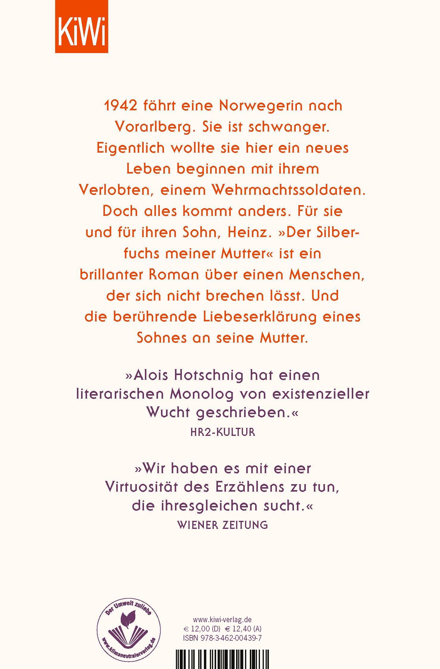 Rückseitencover Der Silberfuchs meiner Mutter