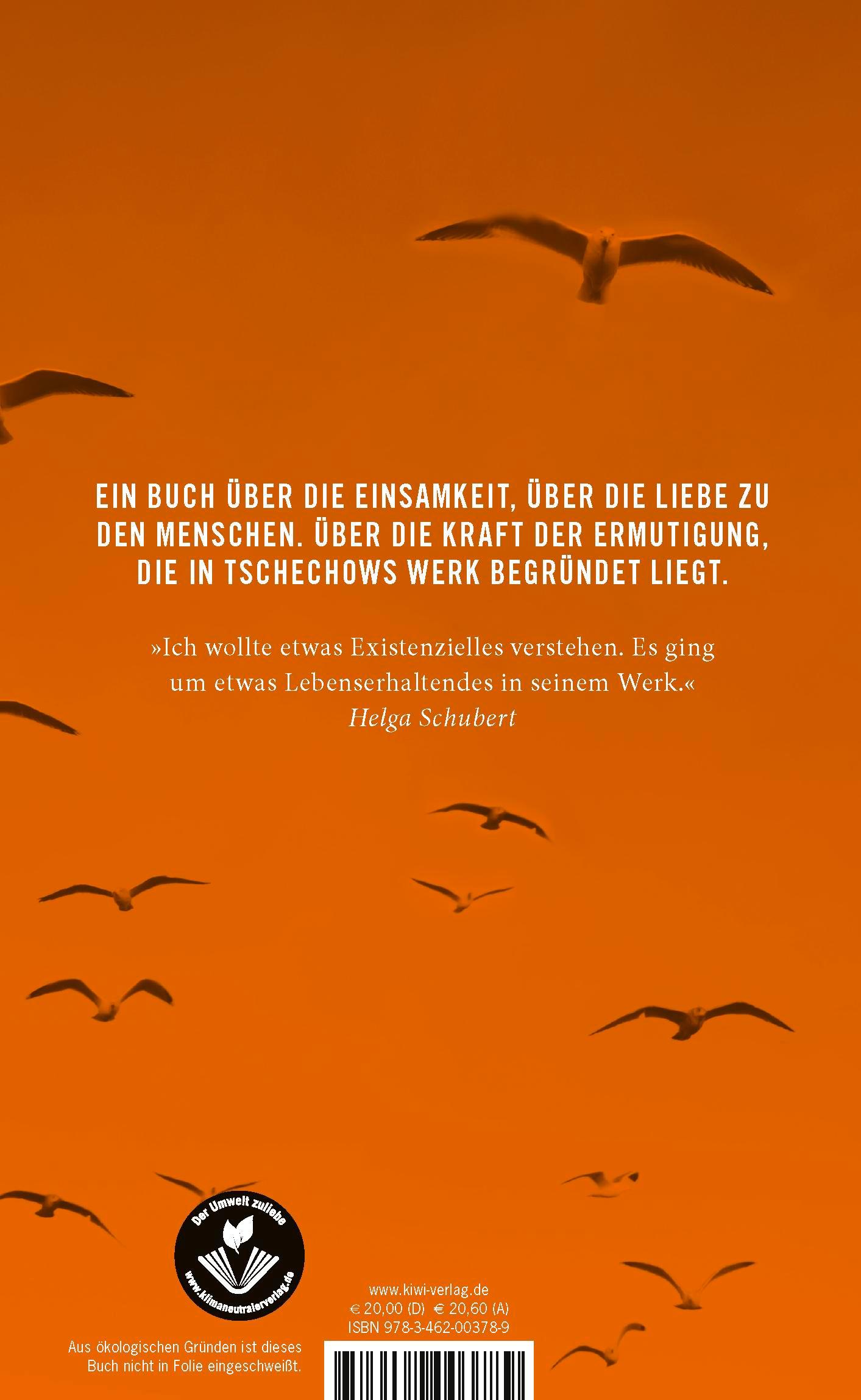 Rückseitencover Helga Schubert über Anton Tschechow