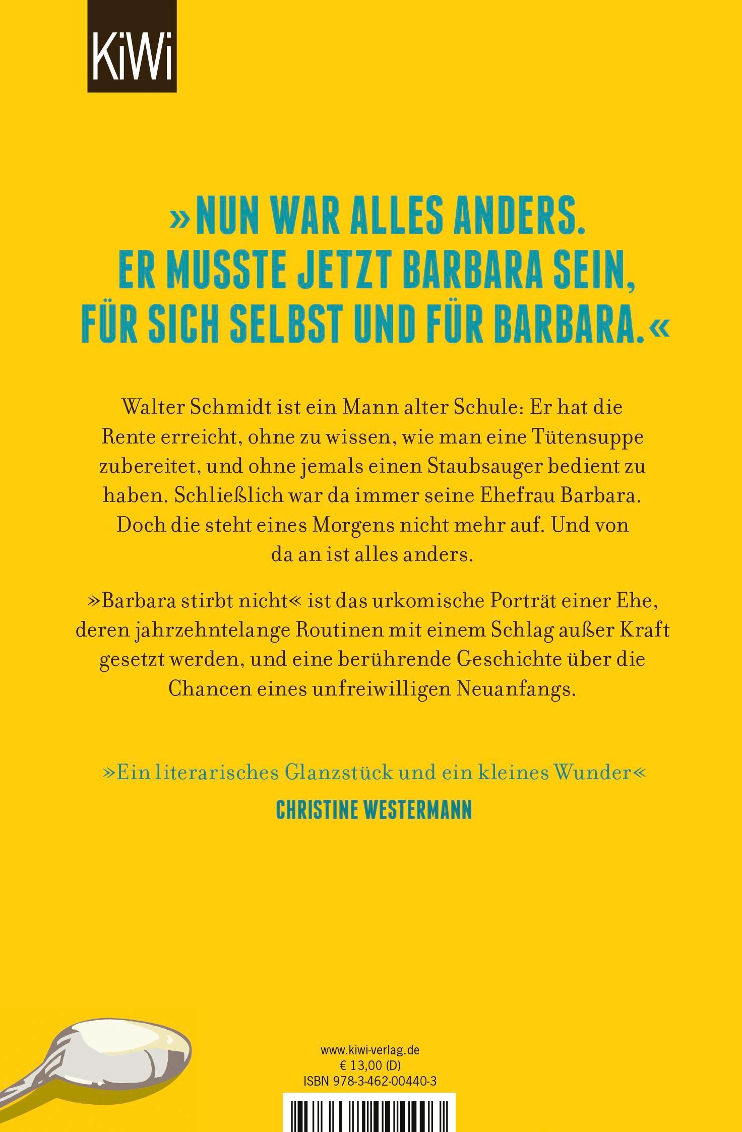 Rückseitencover Barbara stirbt nicht