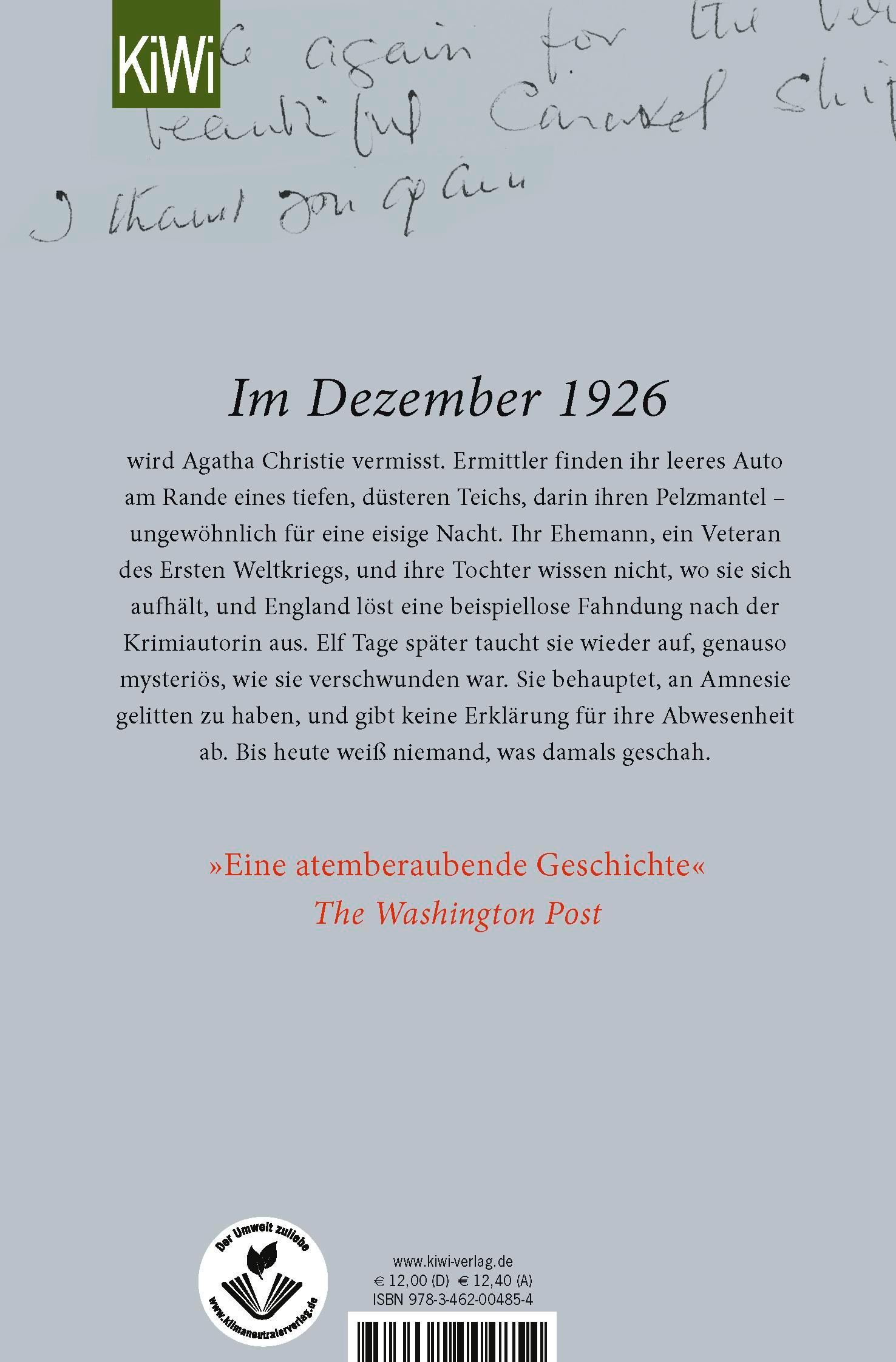 Rückseitencover Mrs Agatha Christie
