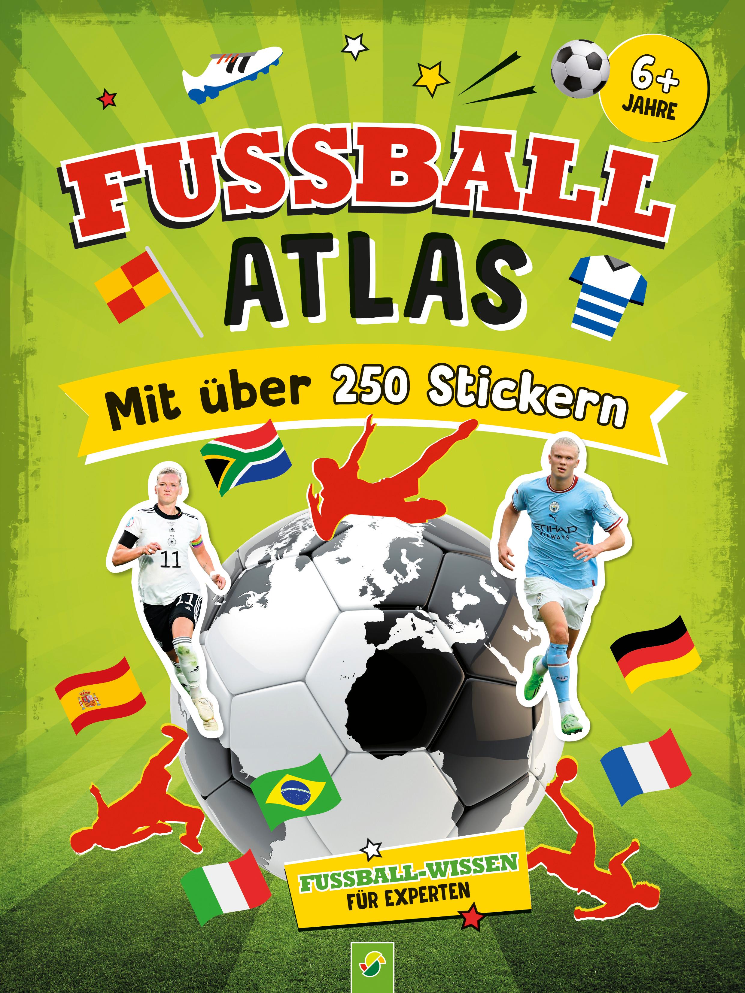 Vorderes Coverbild Fußball-Atlas. Mit über 250 Stickern