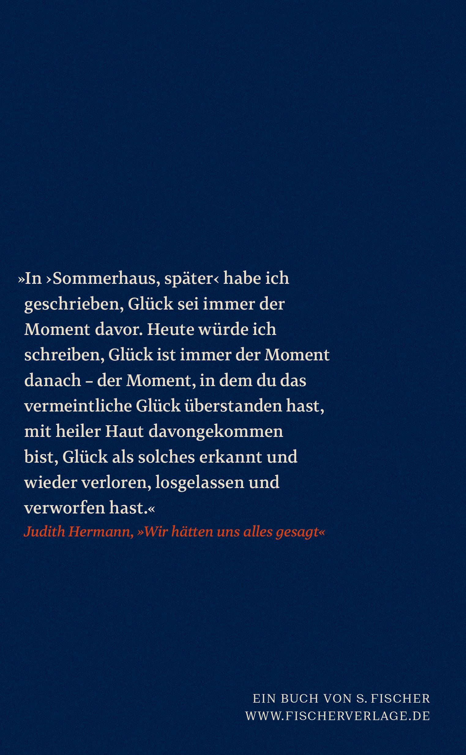 Rückseitencover Sommerhaus, später