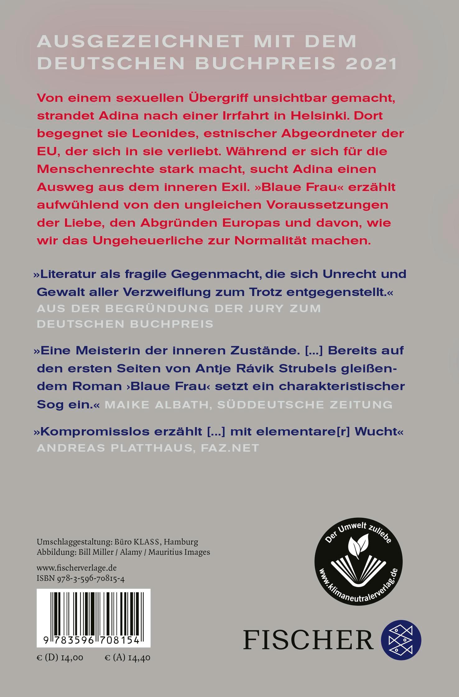 Rückseitencover Blaue Frau