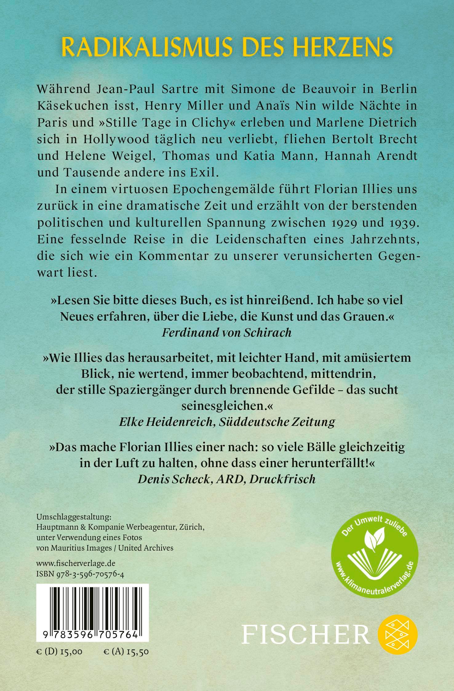 Rückseitencover Liebe in Zeiten des Hasses