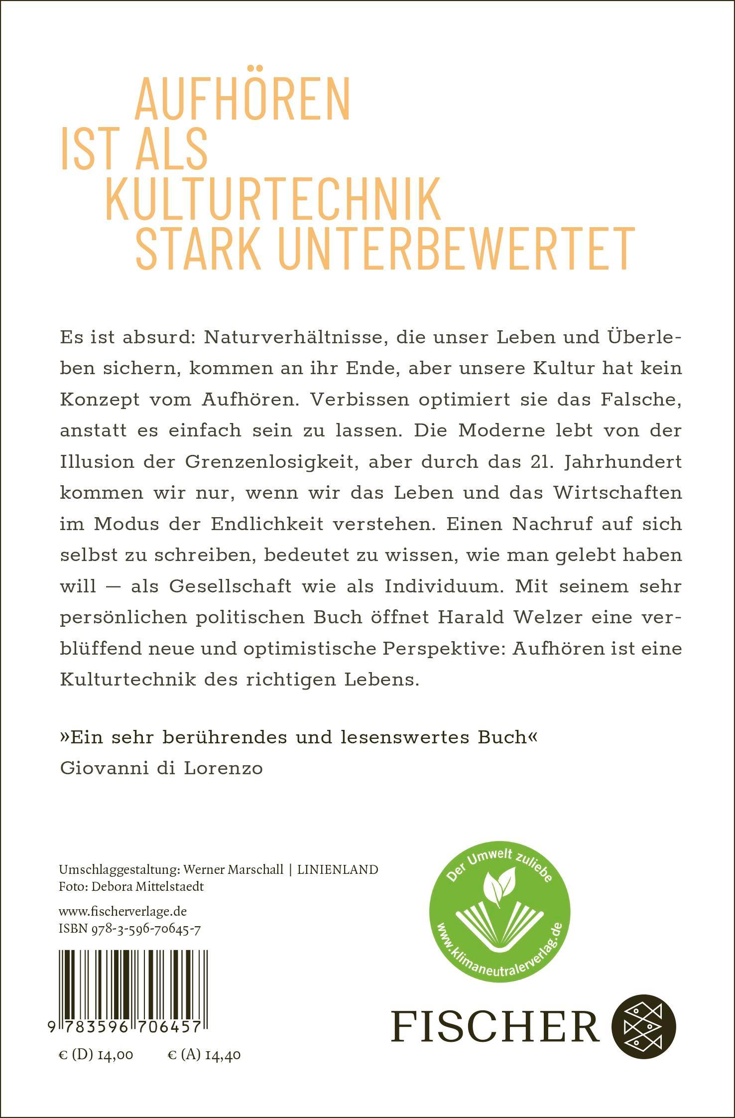 Rückseitencover Nachruf auf mich selbst.