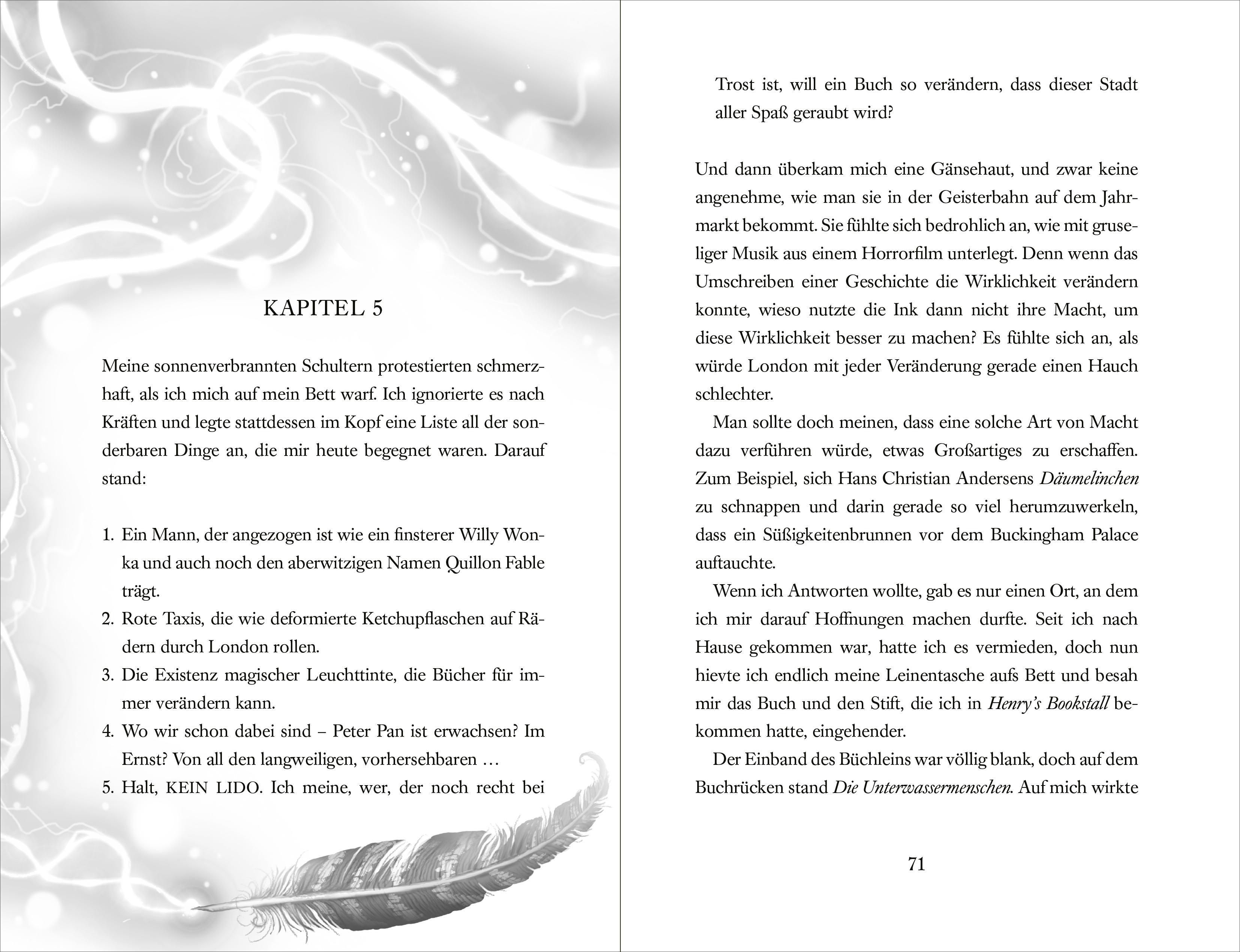 Beispielinhalt (Bild) Die Geschichtenwandler - Magische Tinte