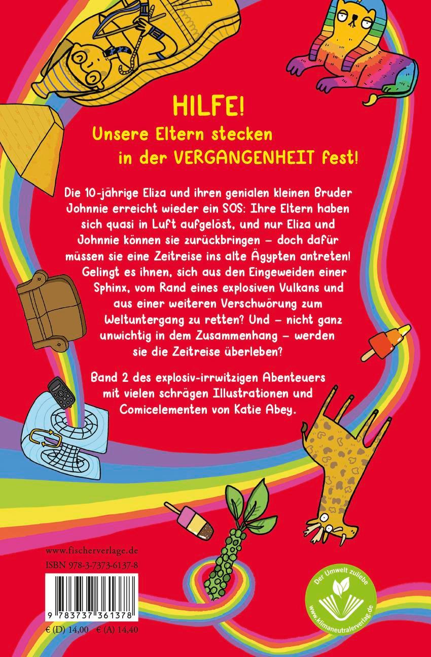 Rückseitencover Wie man ohne Eltern überlebt - immer noch! Die explosive Zeitreise mit der Bratpfanne des Todes