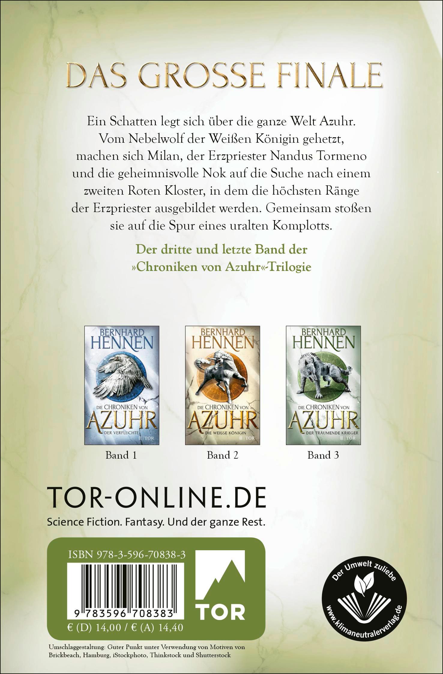 Rückseitencover Die Chroniken von Azuhr - Der träumende Krieger