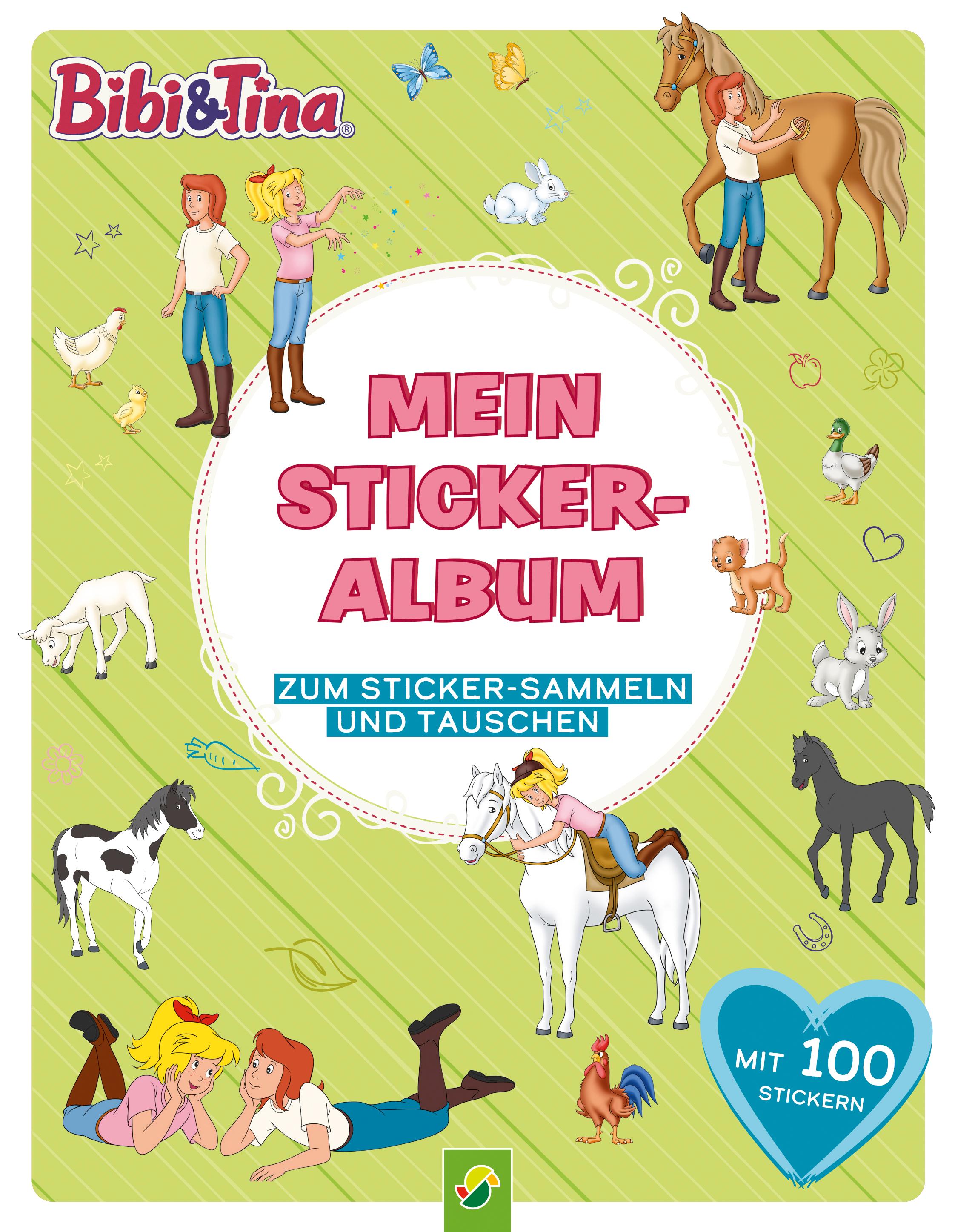 Vorderes Coverbild Bibi & Tina Mein Stickeralbum mit 100 Stickern