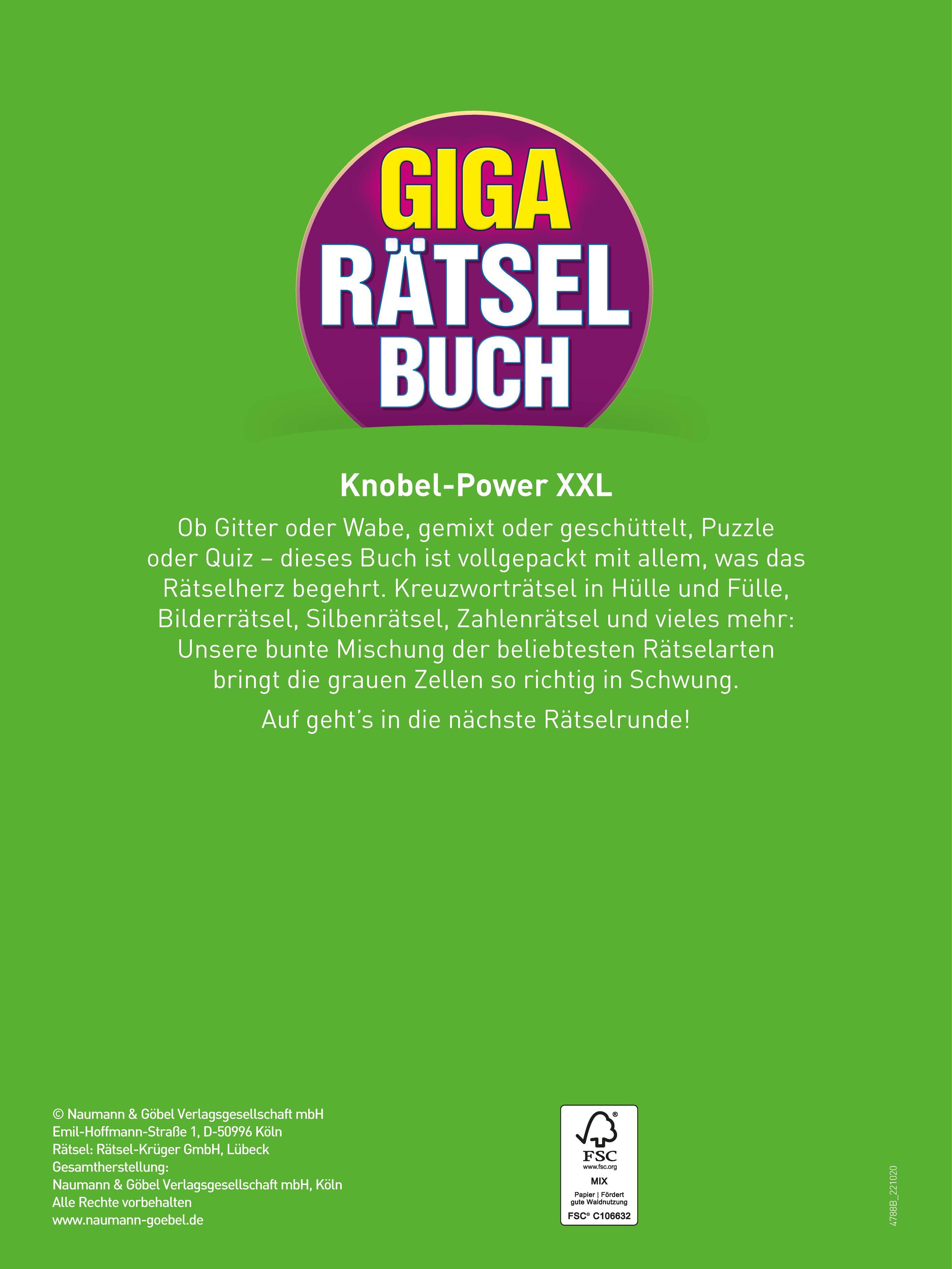 Rückseitencover Giga-Rätselbuch 2