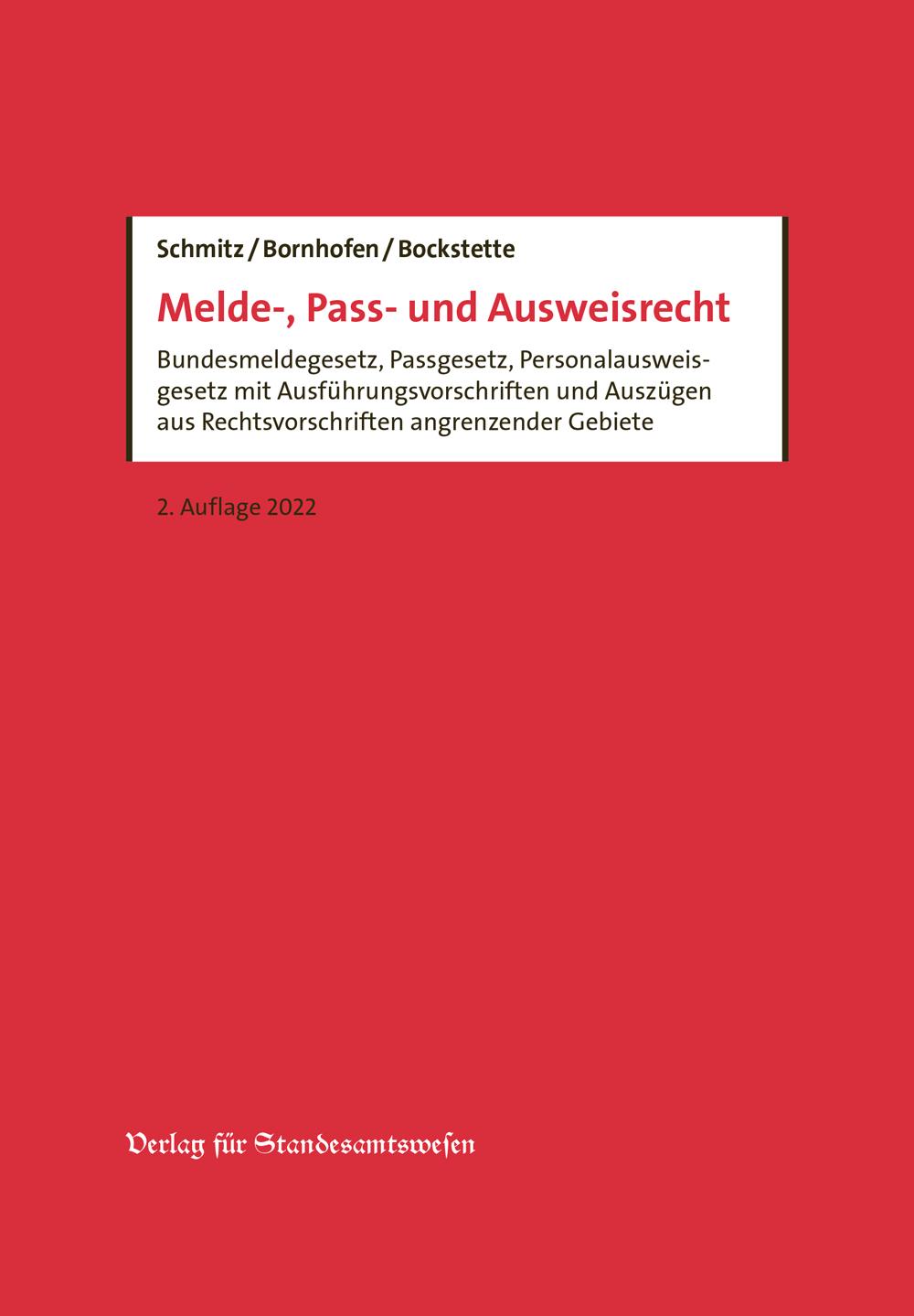 Vorderes Coverbild Melde-, Pass- und Ausweisrecht