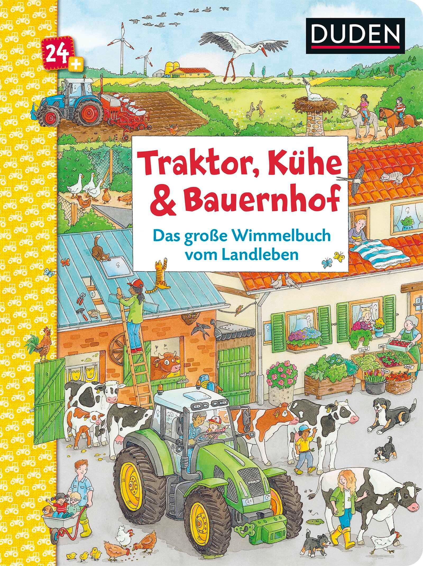 Vorderes Coverbild Traktor, Kühe & Bauernhof: Das große Wimmelbuch vom Landleben