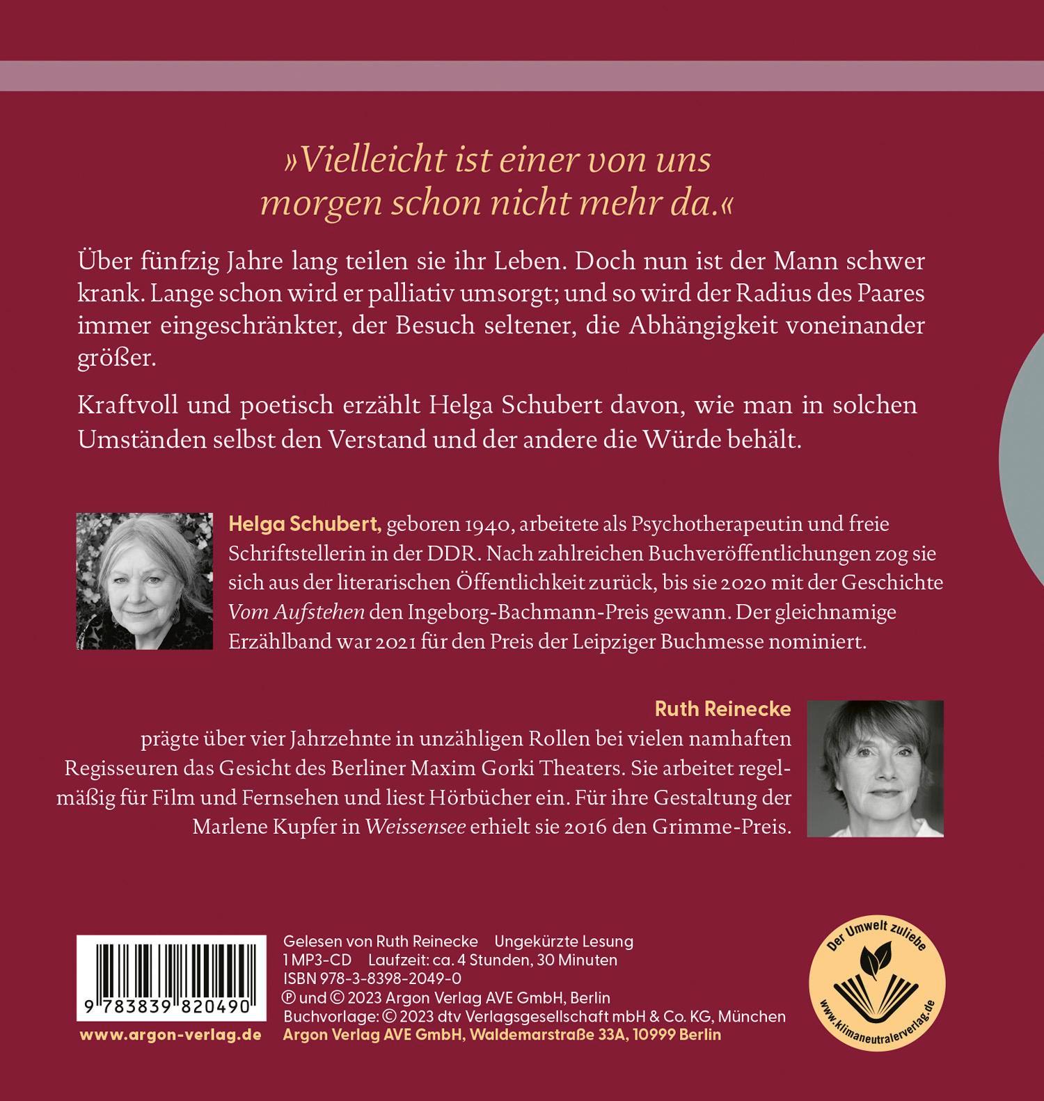 Rückseitencover Der heutige Tag