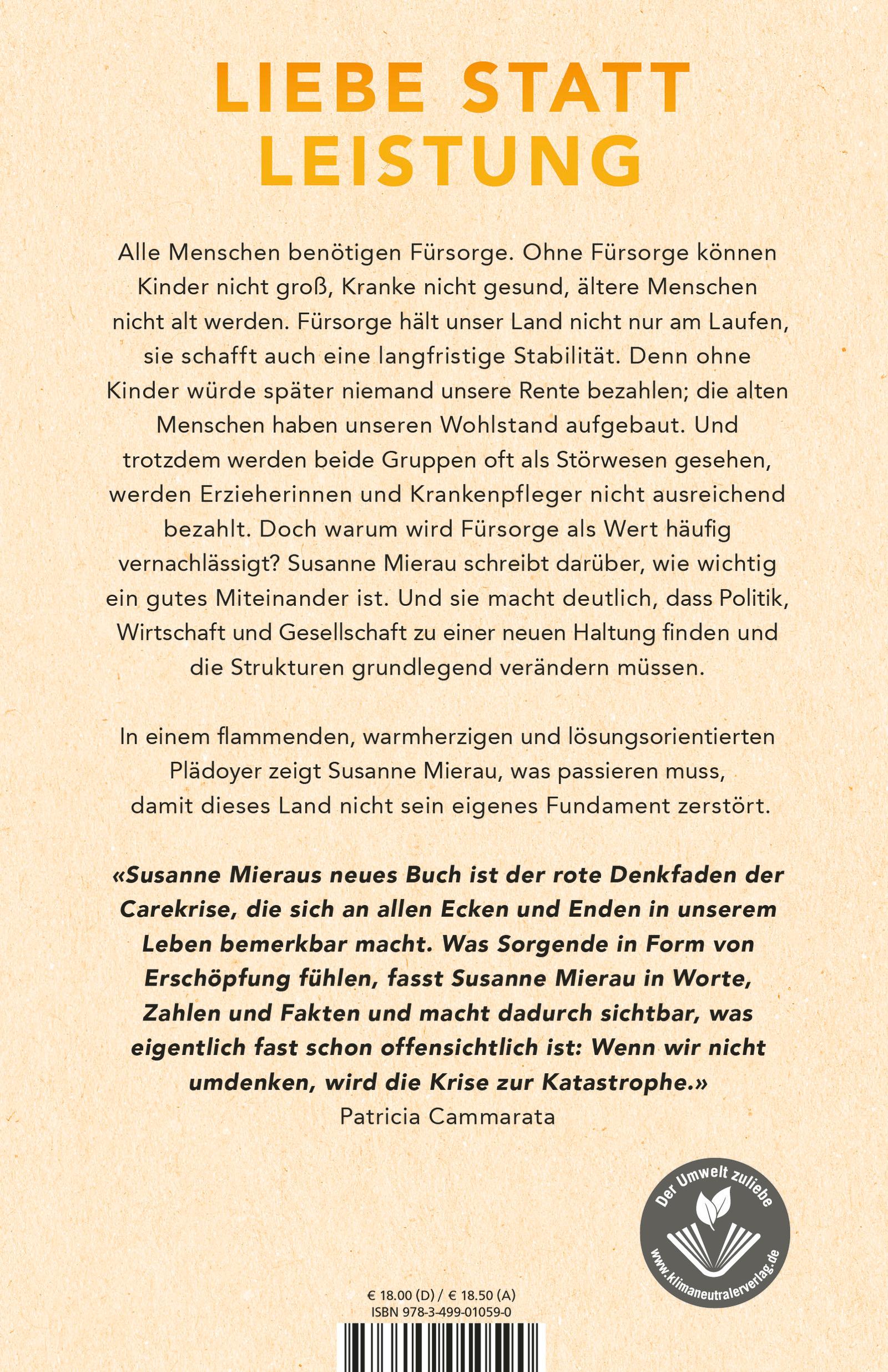 Rückseitencover Füreinander sorgen