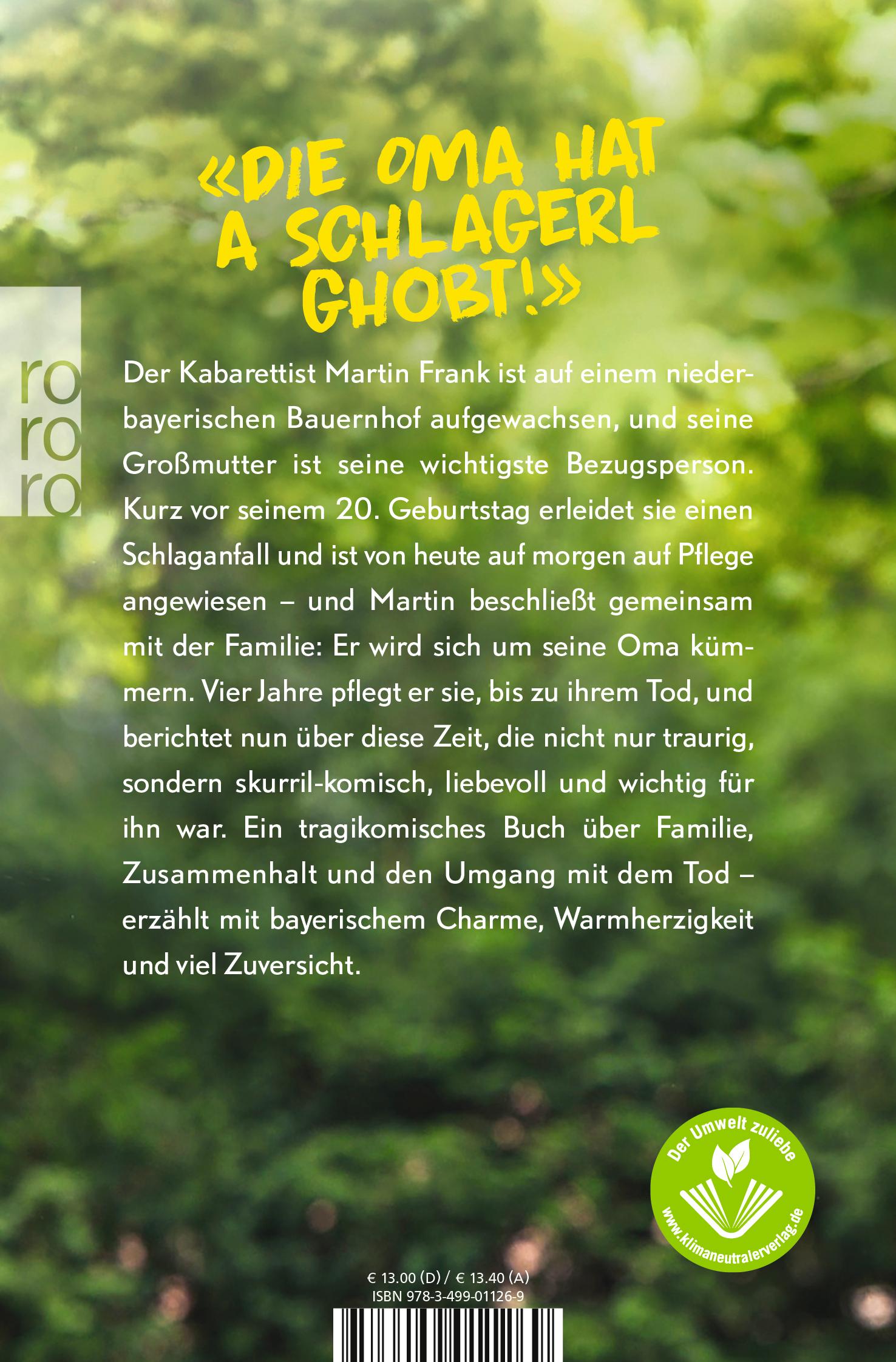 Rückseitencover Oma, ich fahr schon mal den Rollstuhl vor!
