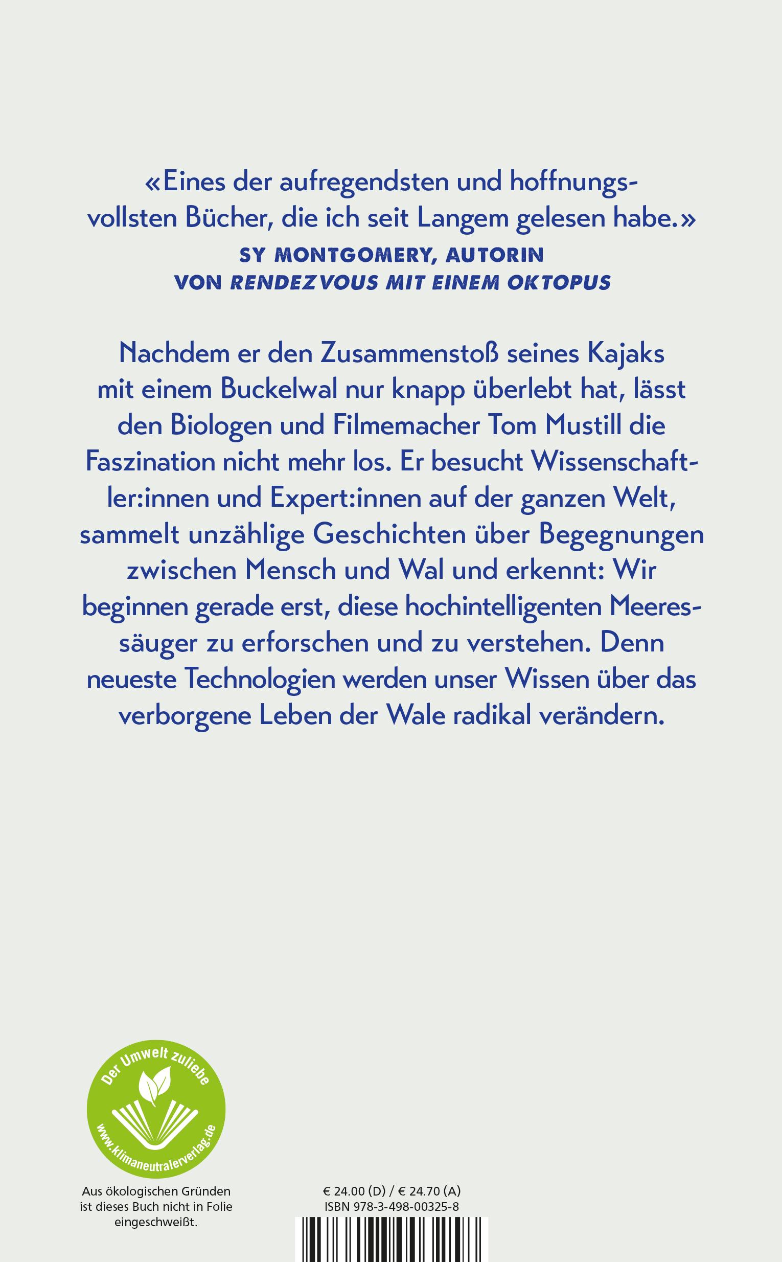 Rückseitencover Die Sprache der Wale
