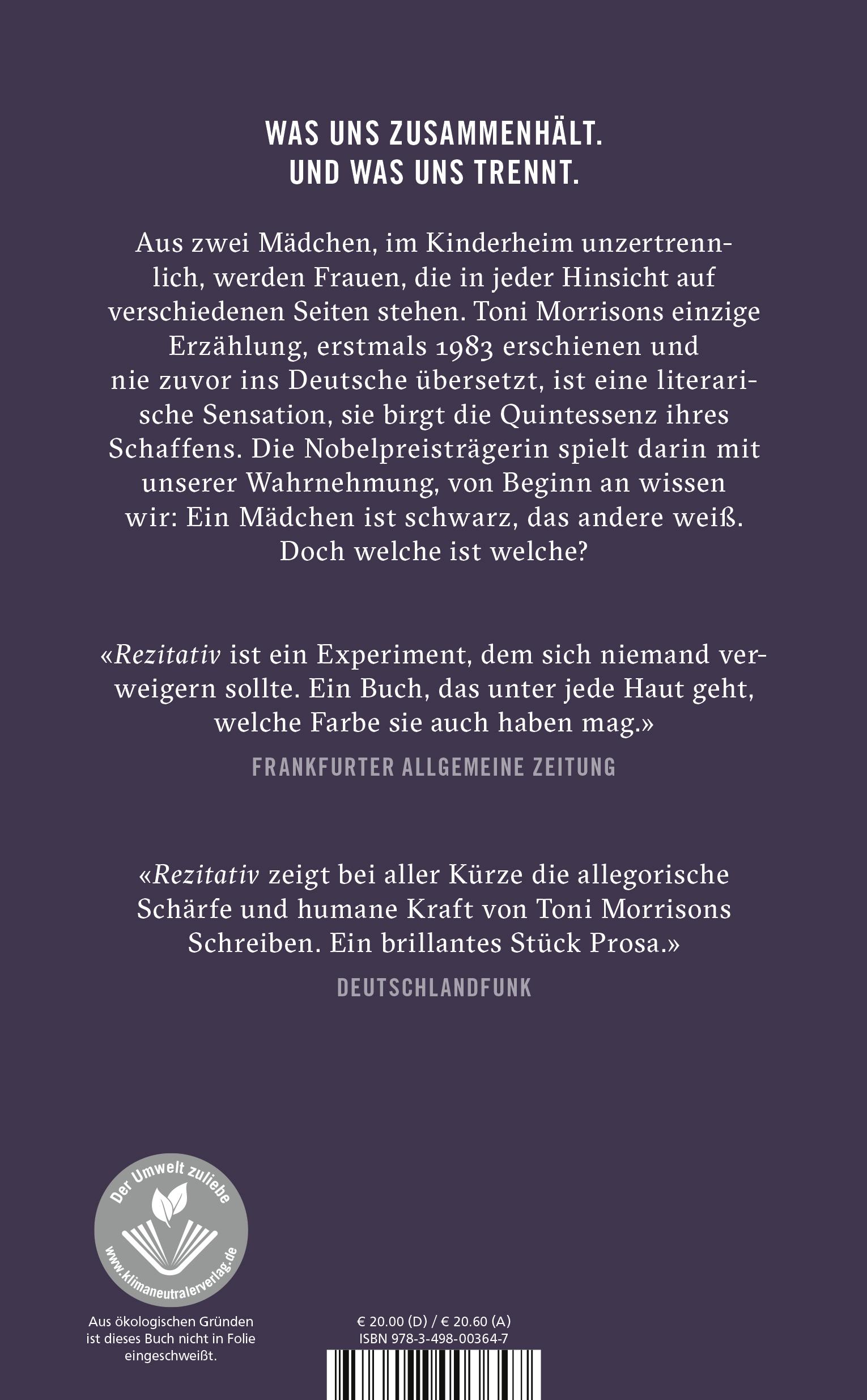 Rückseitencover Rezitativ