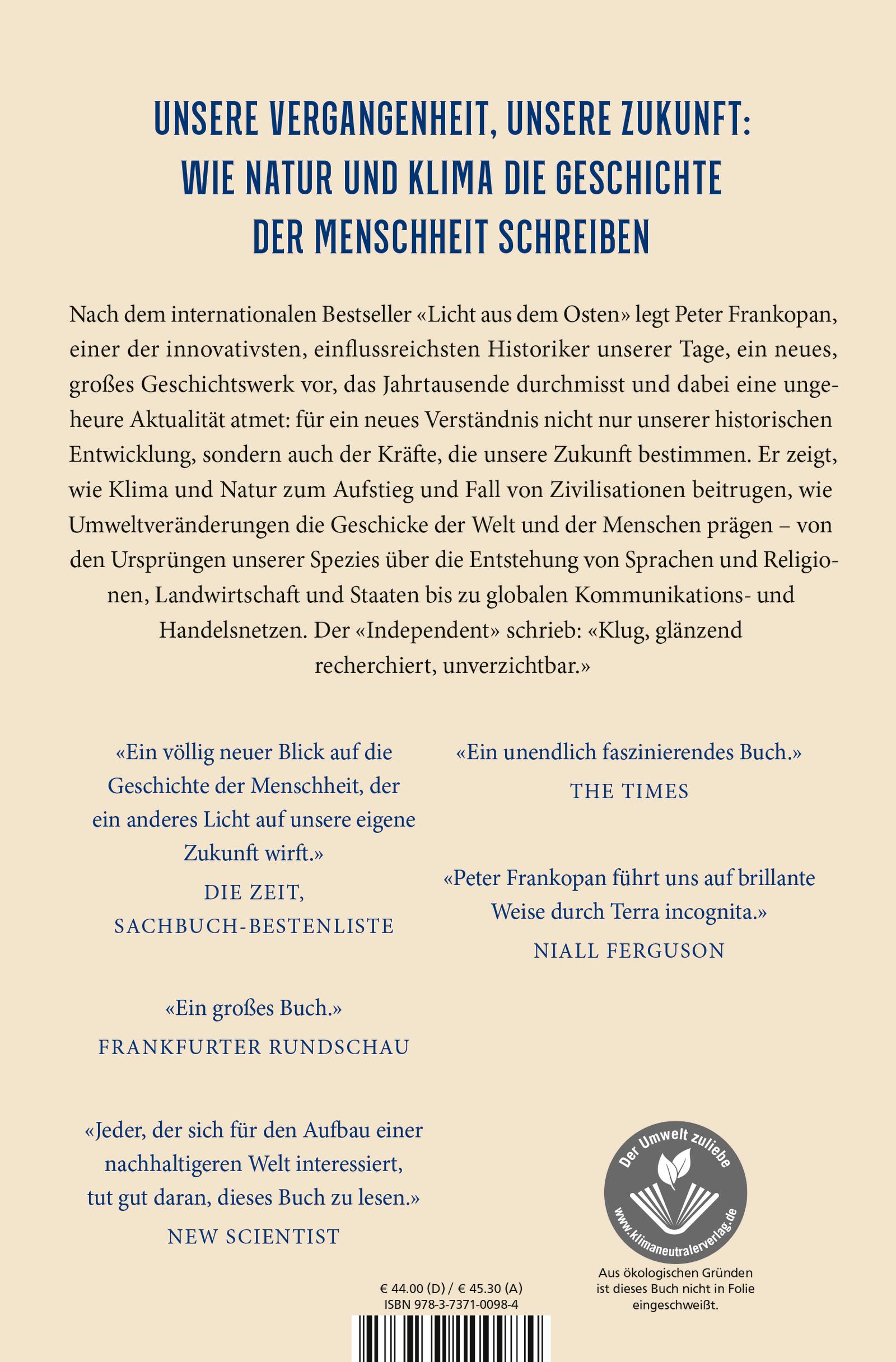 Rückseitencover Zwischen Erde und Himmel