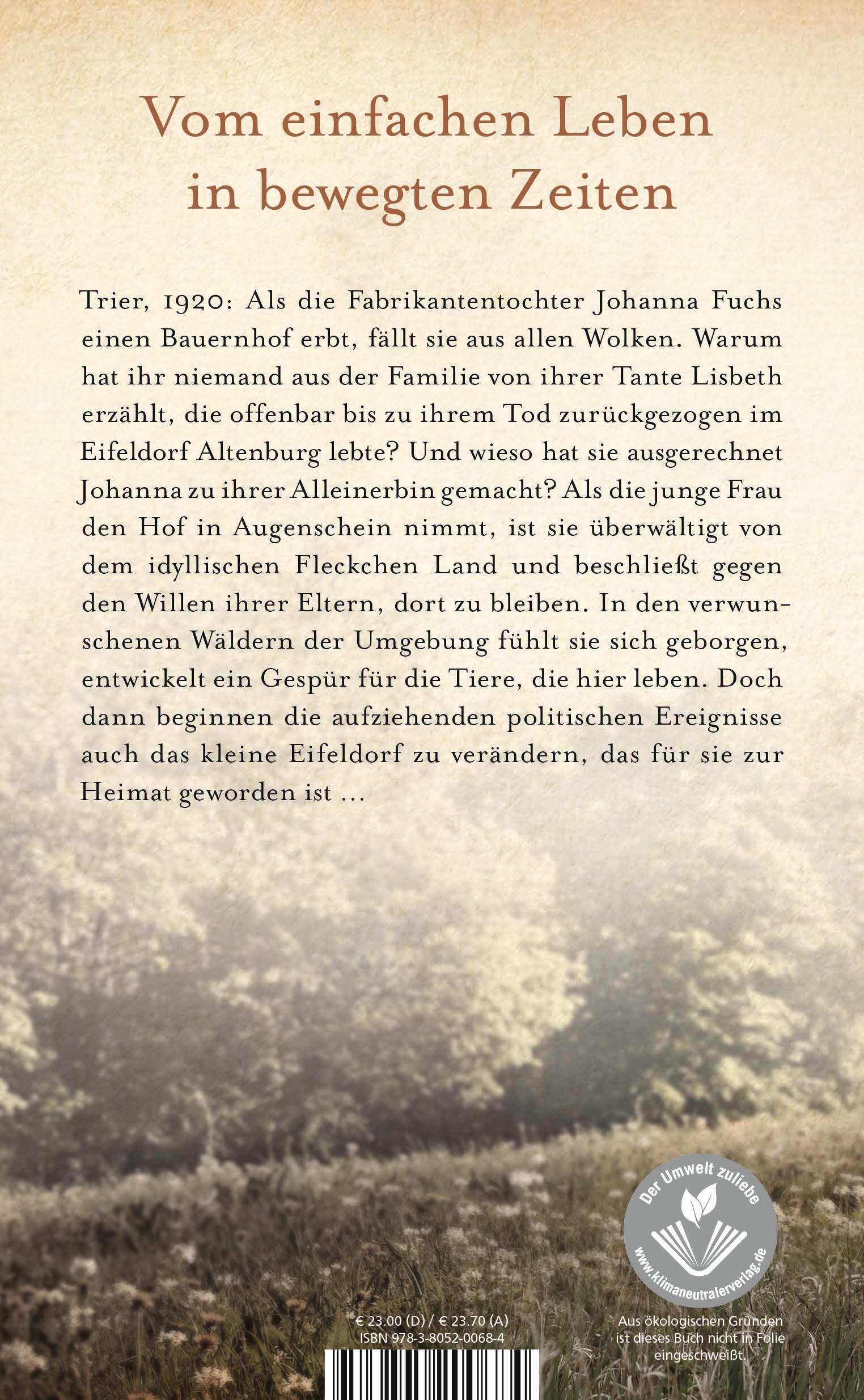 Rückseitencover Eifelfrauen: Das Haus der Füchsin