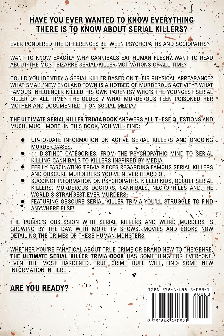 Rückseitencover The Ultimate Serial Killer Trivia Book