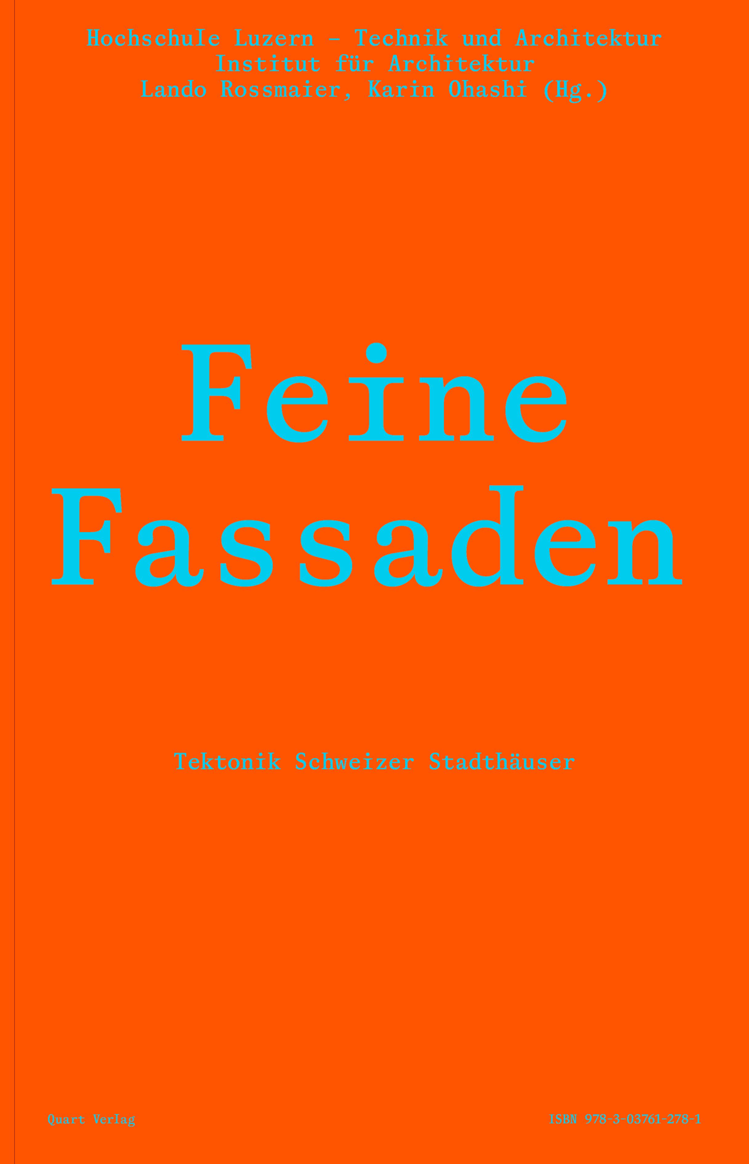Vorderes Coverbild Feine Fassaden