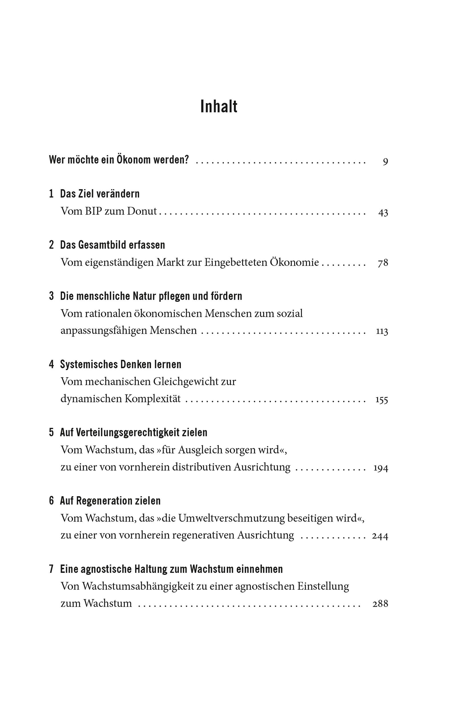 Beispielinhalt (Bild) Die Donut-Ökonomie (Studienausgabe)