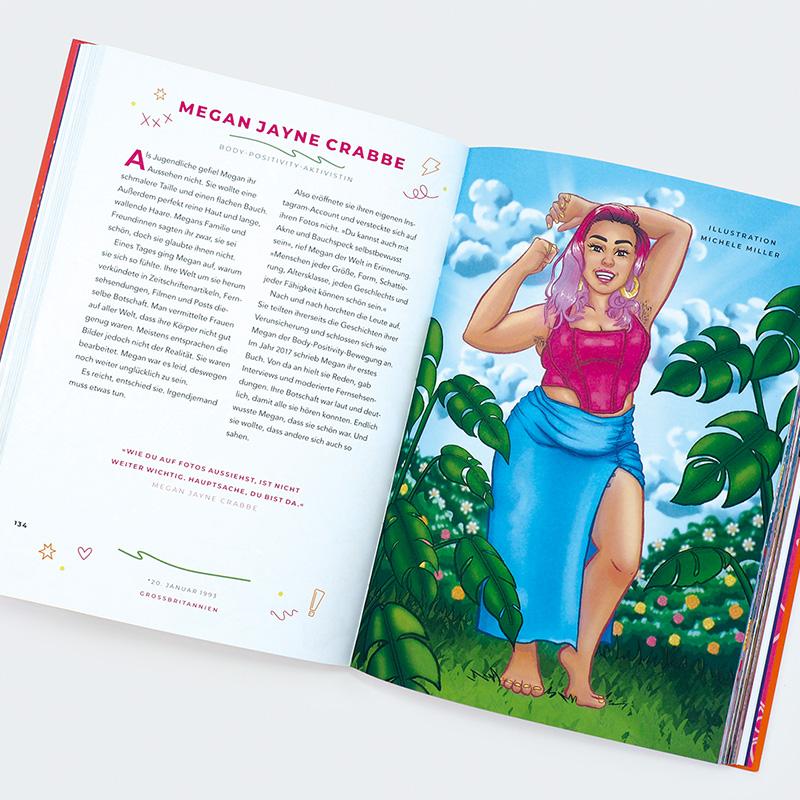 Beispielinhalt (Bild) Good Night Stories for Rebel Girls - 100 junge Frauen, die die Welt voranbringen