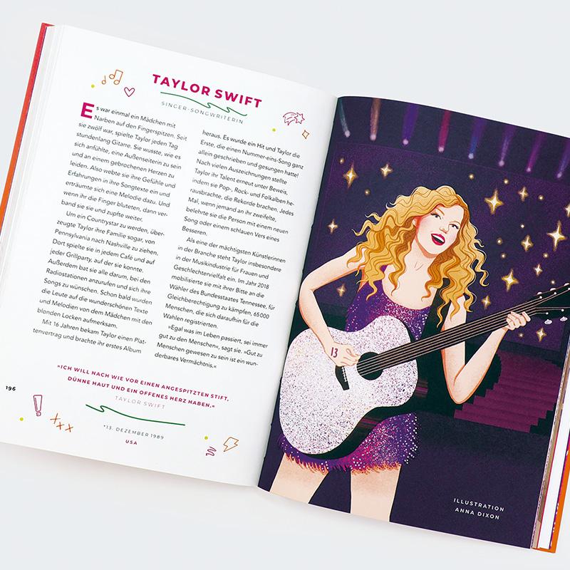 Beispielinhalt (Bild) Good Night Stories for Rebel Girls - 100 junge Frauen, die die Welt voranbringen