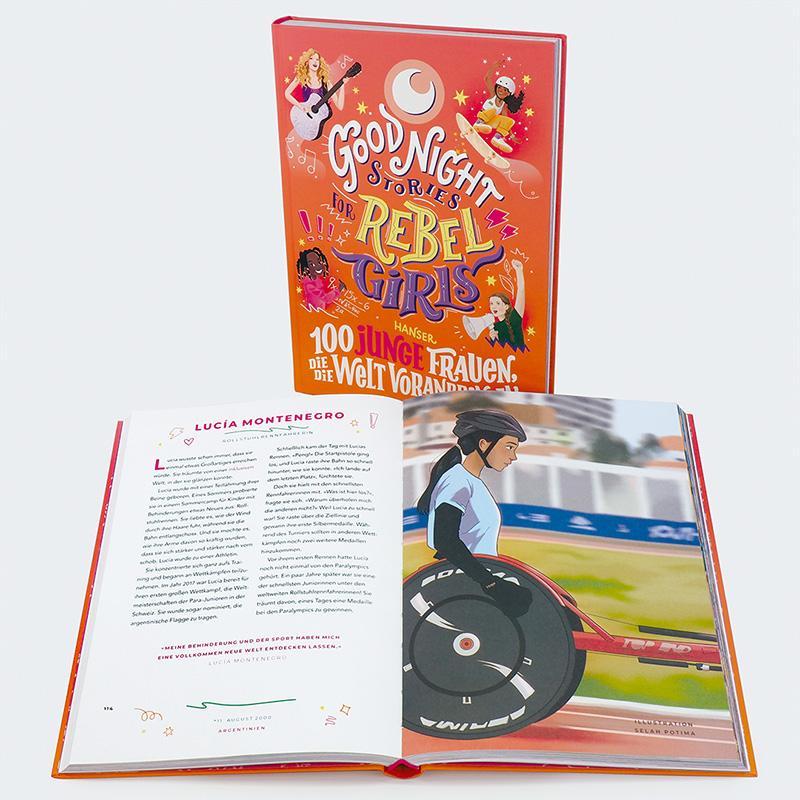 Beispielinhalt (Bild) Good Night Stories for Rebel Girls - 100 junge Frauen, die die Welt voranbringen