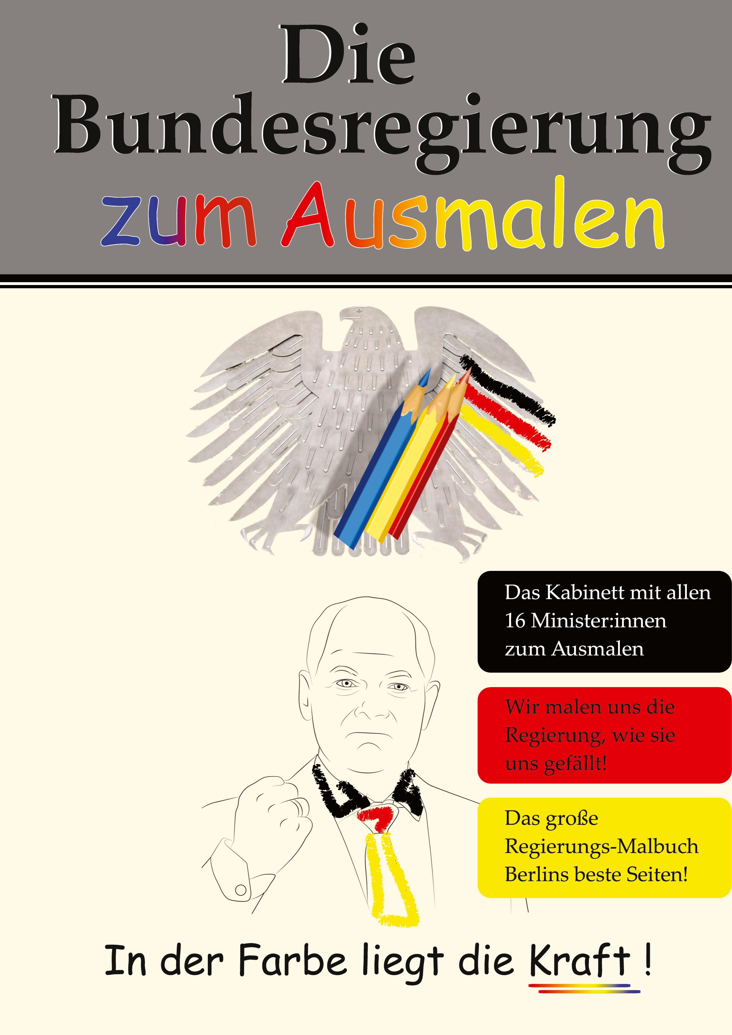 Vorderes Coverbild Die Bundesregierung zum Ausmalen